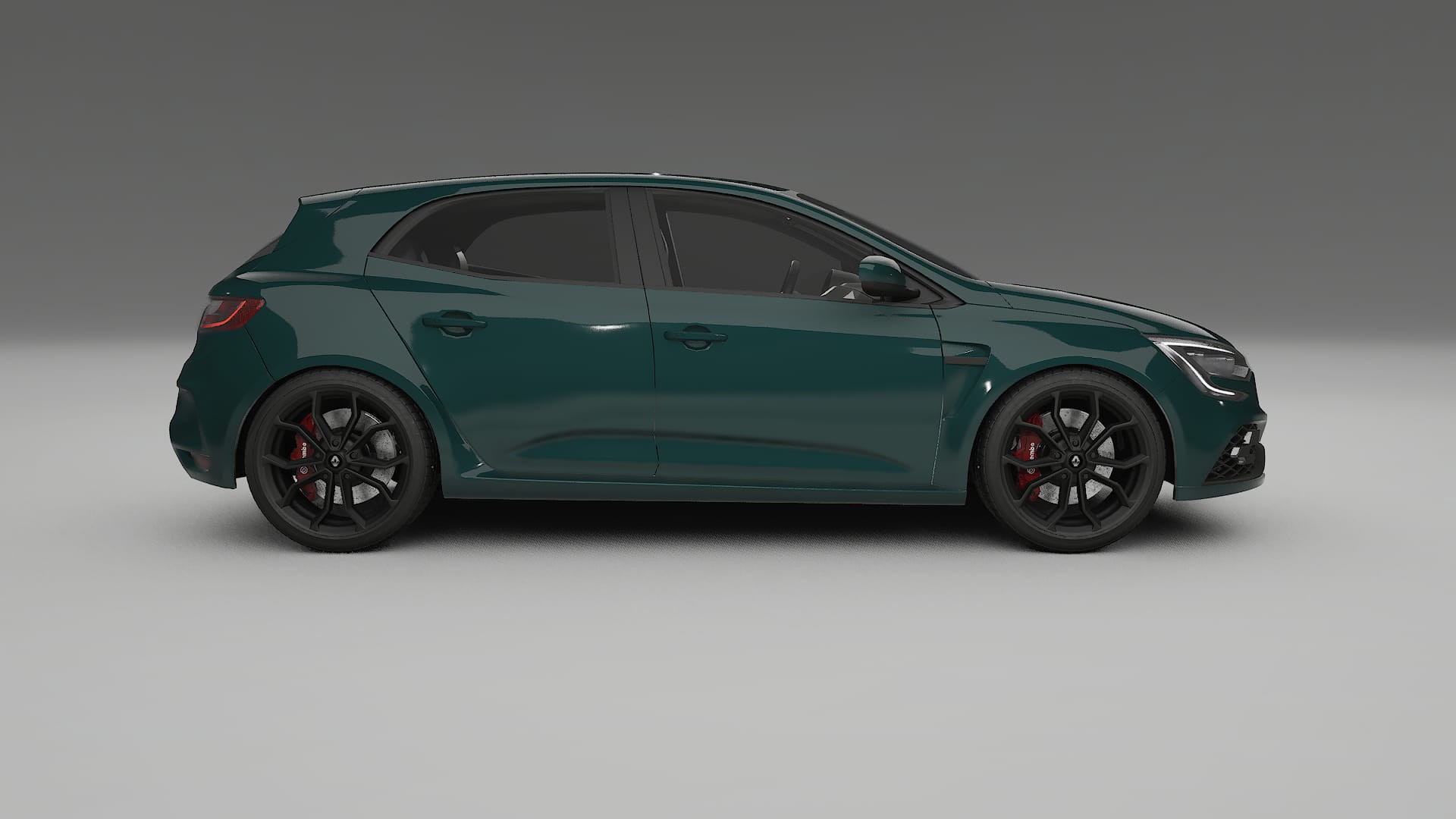 Renault Megane RS IV TPU Lackskyddsfilm | INFERNO Färgskiftande PPF – Komplett Förskuret Kit