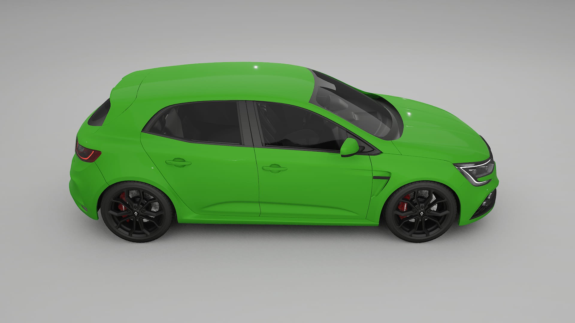 Renault Megane RS IV TPU Lackskyddsfilm | VENOM Färgskiftande PPF – Komplett Förskuret Kit