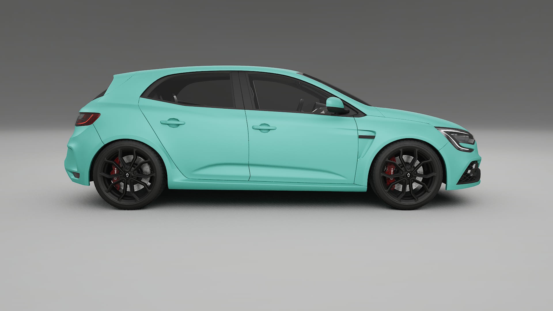 Renault Megane RS IV TPU Lackskyddsfilm | FROST Färgskiftande PPF – Komplett Förskuret Kit