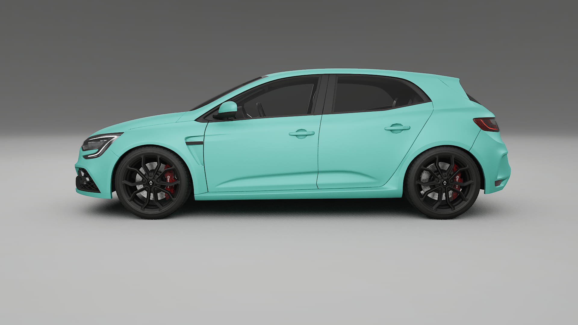 Renault Megane RS IV TPU Lackskyddsfilm | FROST Färgskiftande PPF – Komplett Förskuret Kit