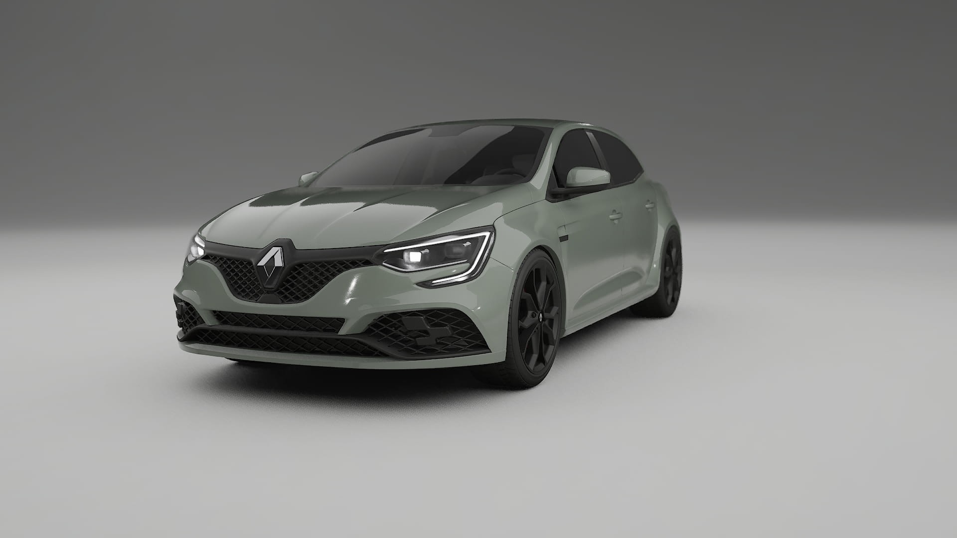 Renault Megane RS IV TPU Lackskyddsfilm | SLATE Färgskiftande PPF – Komplett Förskuret Kit