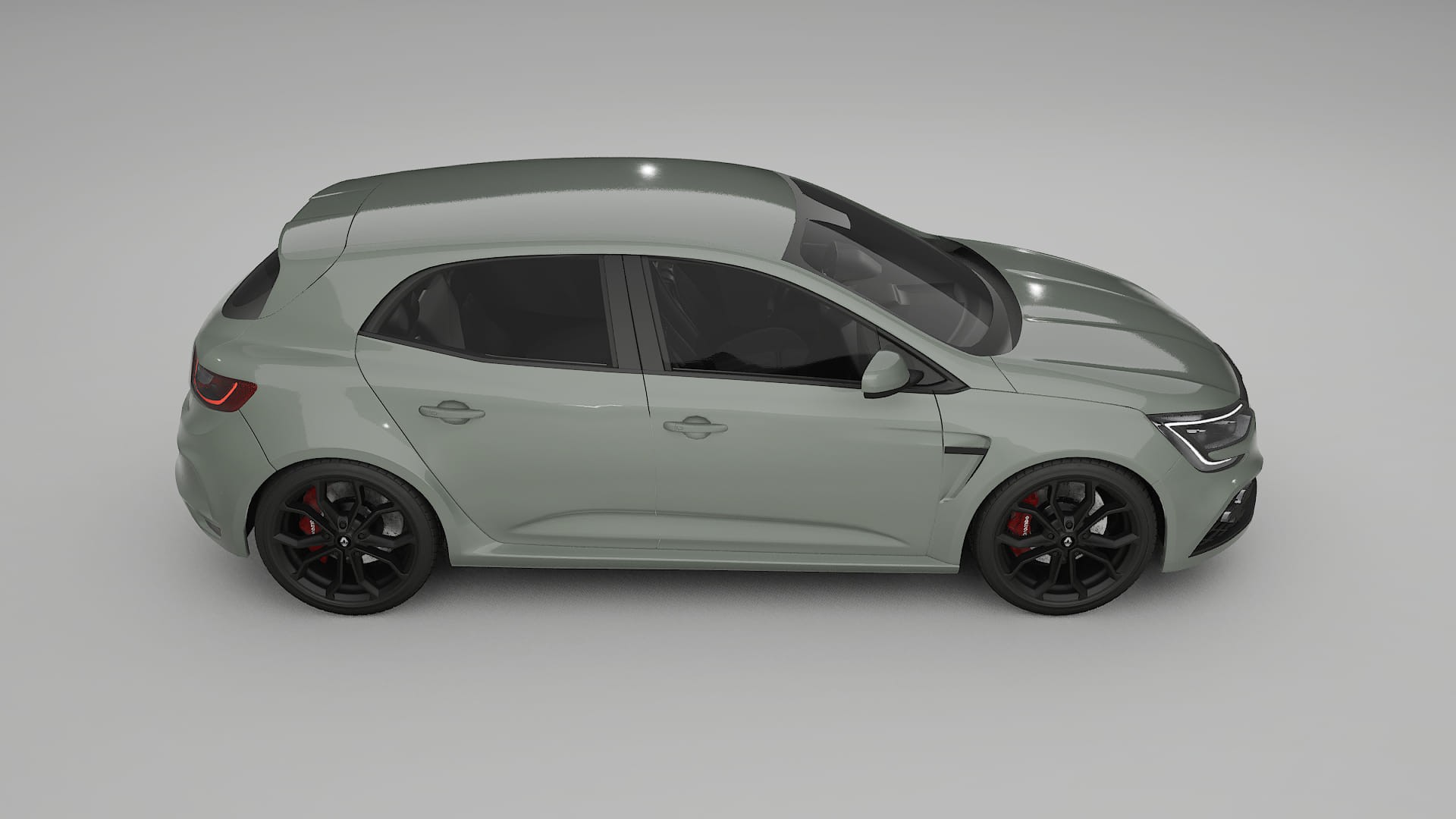 Renault Megane RS IV TPU Lackskyddsfilm | SLATE Färgskiftande PPF – Komplett Förskuret Kit