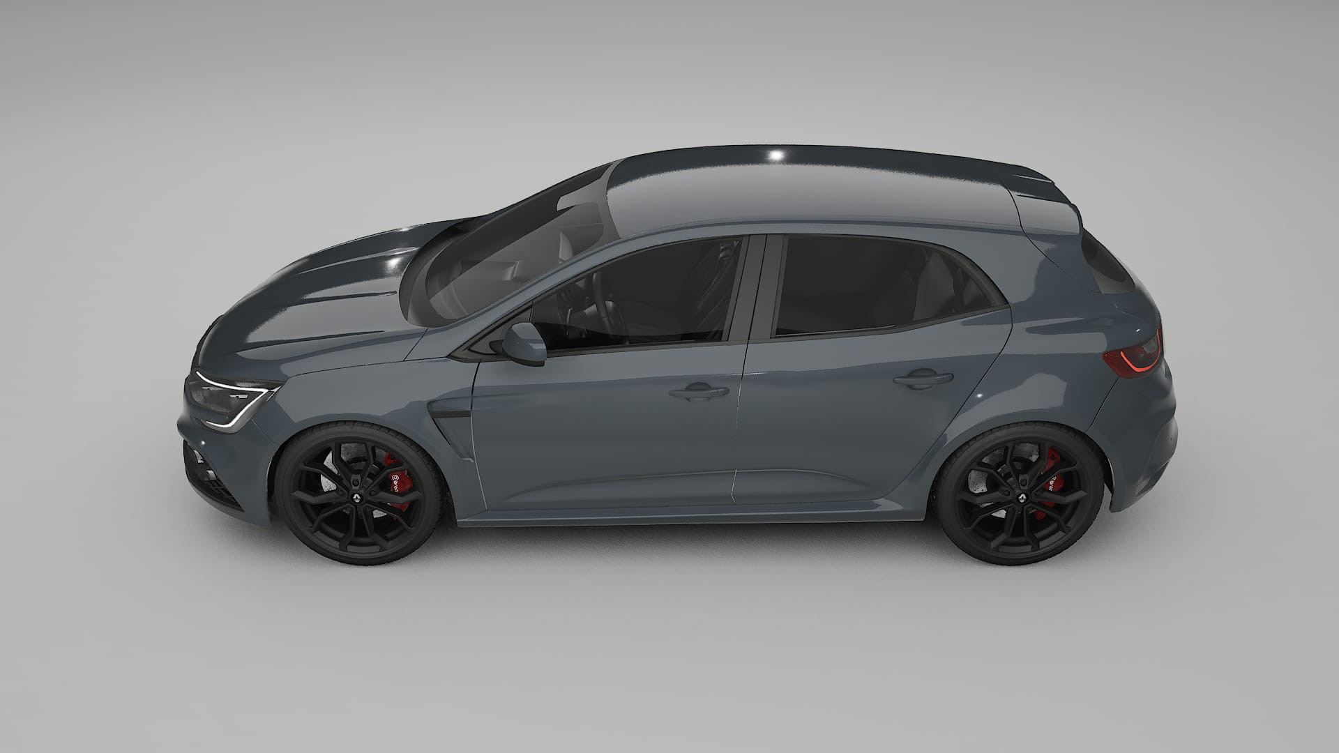 Renault Megane RS IV TPU Lackskyddsfilm | GRANITE Färgskiftande PPF – Komplett Förskuret Kit