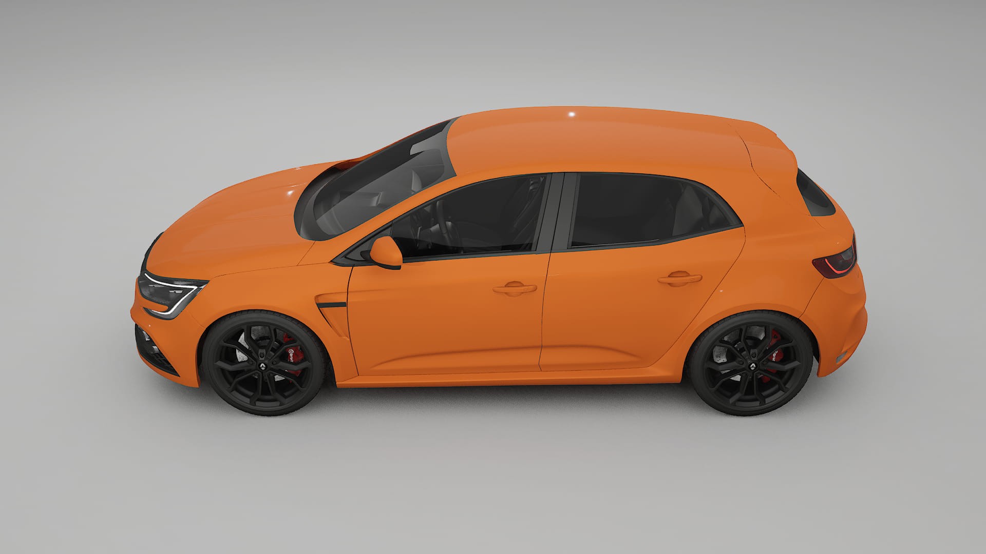 Renault Megane RS IV TPU Lackskyddsfilm | ROCKET Färgskiftande PPF – Komplett Förskuret Kit