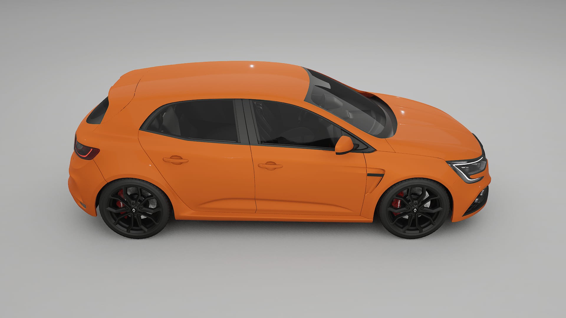 Renault Megane RS IV TPU Lackskyddsfilm | ROCKET Färgskiftande PPF – Komplett Förskuret Kit