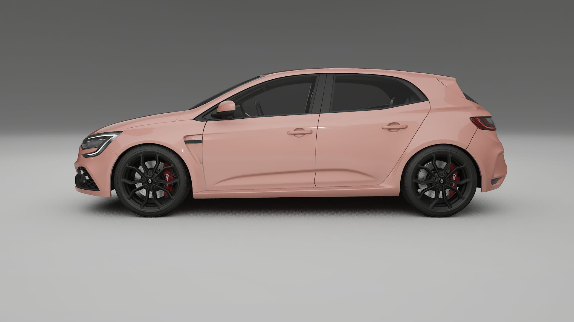 Renault Megane RS IV TPU Lackskyddsfilm | BLUSH Färgskiftande PPF – Komplett Förskuret Kit