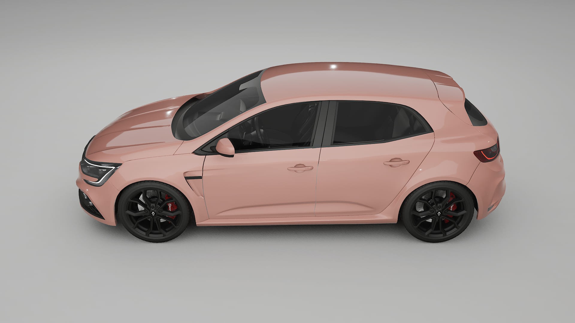 Renault Megane RS IV TPU Lackskyddsfilm | BLUSH Färgskiftande PPF – Komplett Förskuret Kit