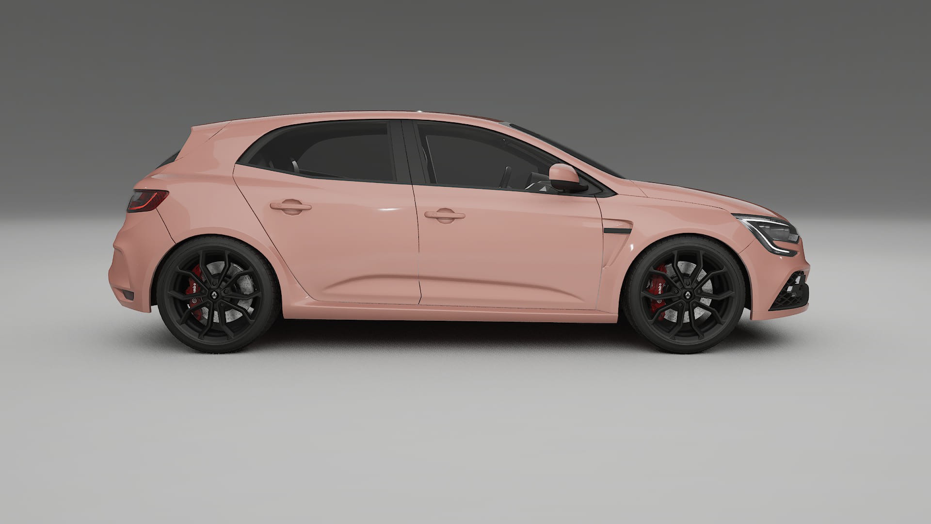 Renault Megane RS IV TPU Lackskyddsfilm | BLUSH Färgskiftande PPF – Komplett Förskuret Kit