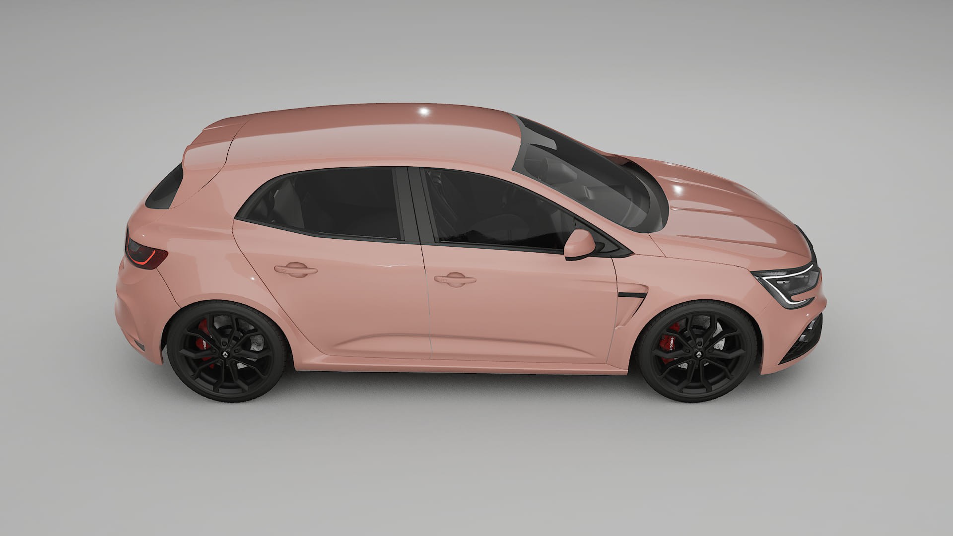Renault Megane RS IV TPU Lackskyddsfilm | BLUSH Färgskiftande PPF – Komplett Förskuret Kit