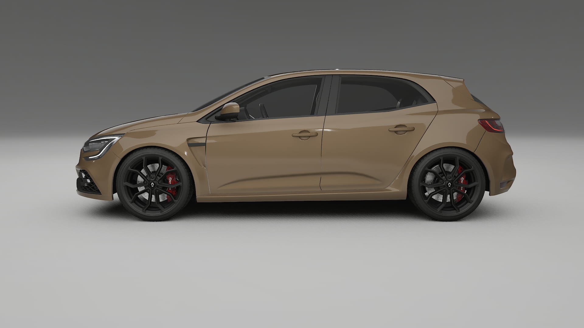 Renault Megane RS IV TPU Lackskyddsfilm | SAHARA Färgskiftande PPF – Komplett Förskuret Kit