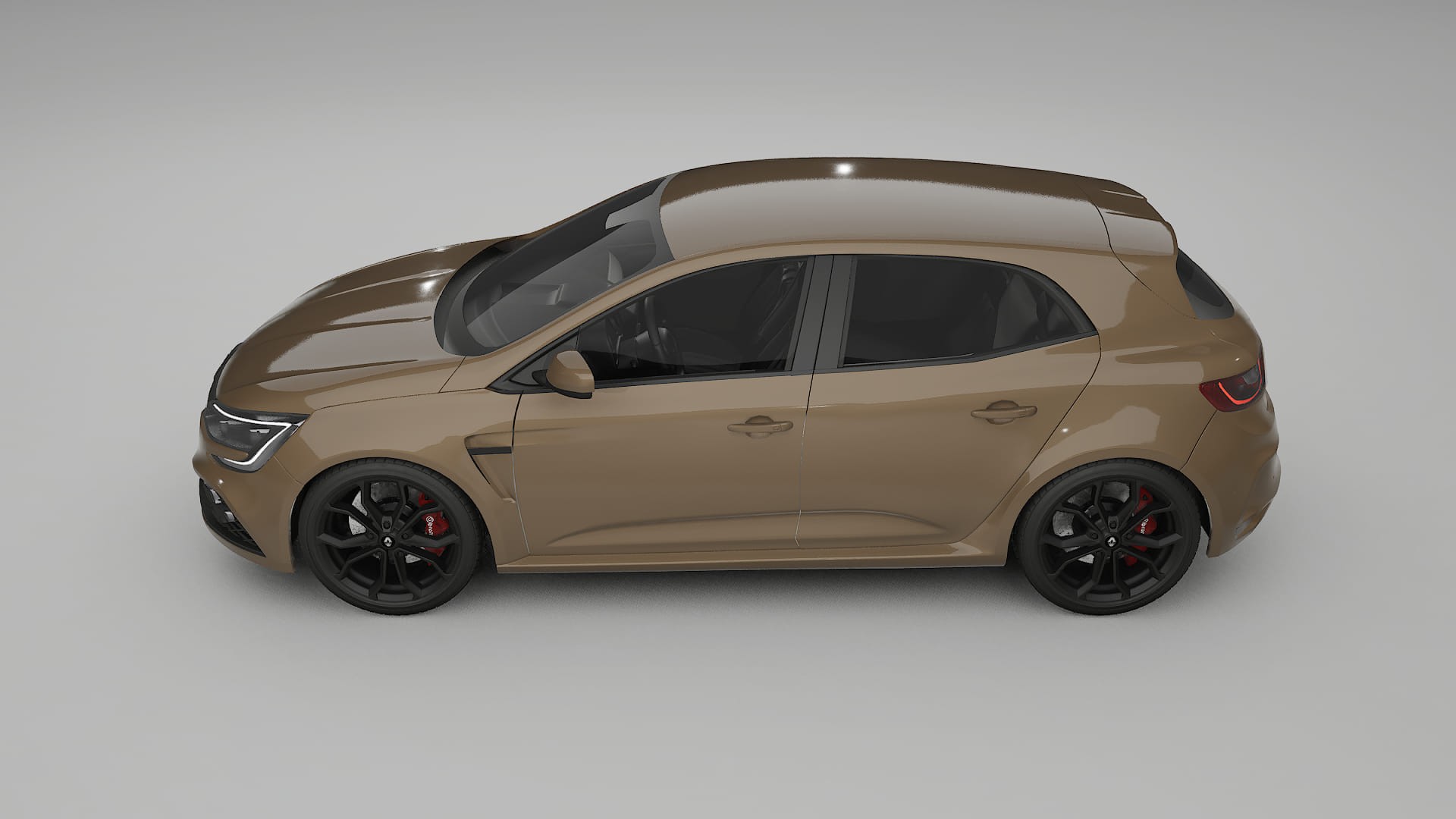 Renault Megane RS IV TPU Lackskyddsfilm | SAHARA Färgskiftande PPF – Komplett Förskuret Kit