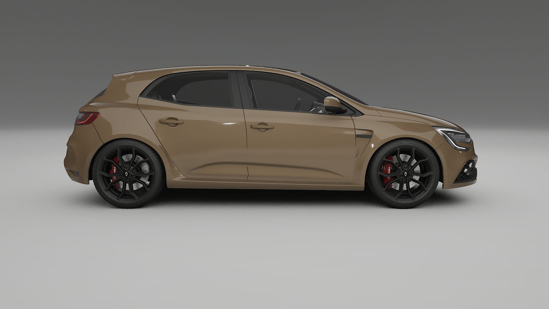 Renault Megane RS IV TPU Lackskyddsfilm | SAHARA Färgskiftande PPF – Komplett Förskuret Kit