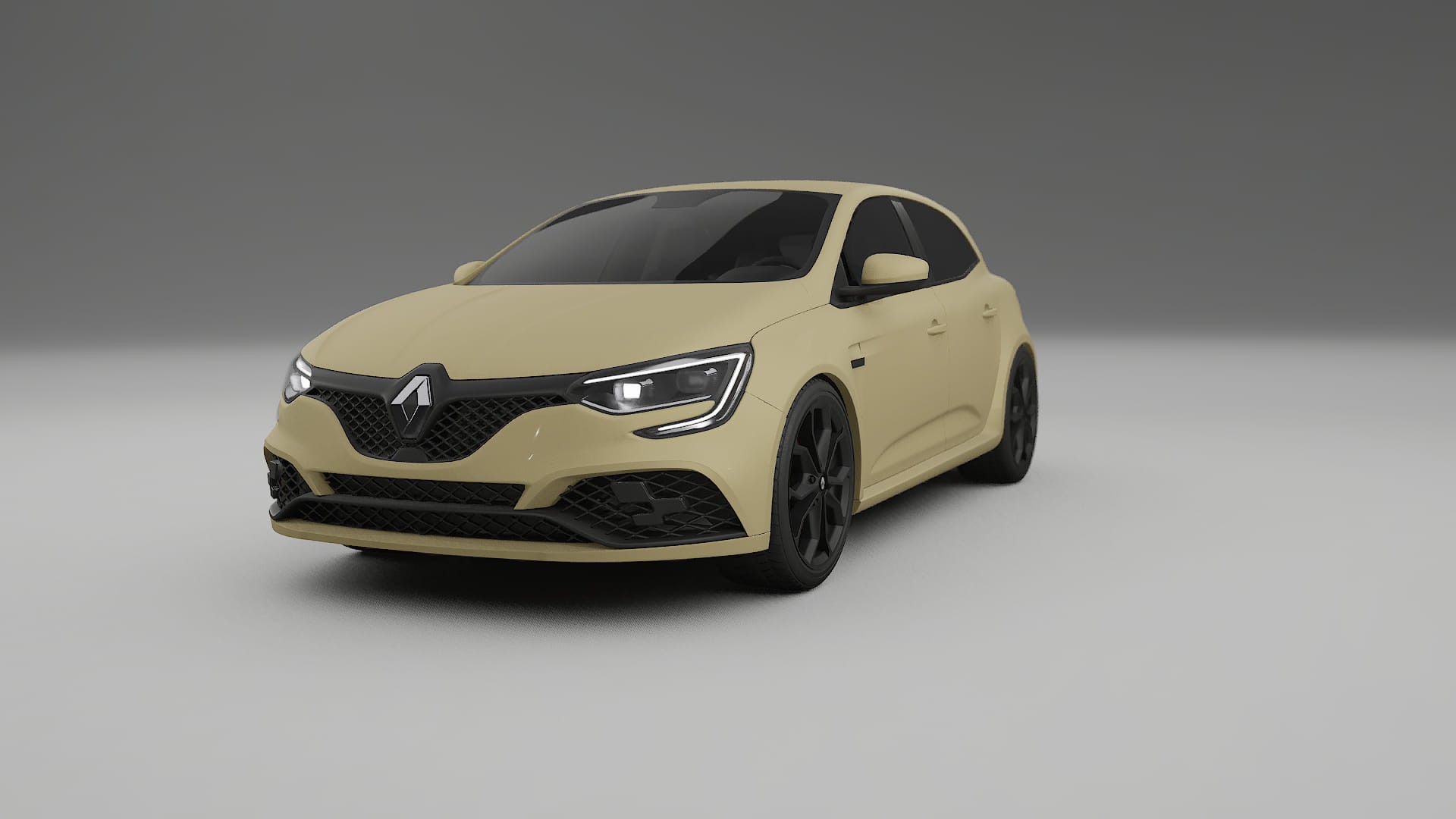 Renault Megane RS IV TPU Lackskyddsfilm | SAND Färgskiftande PPF – Komplett Förskuret Kit