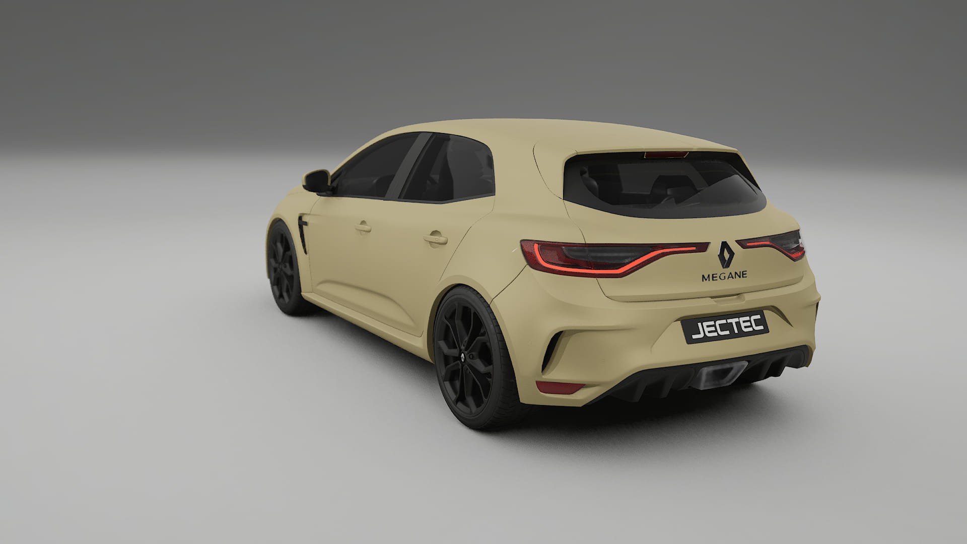 Renault Megane RS IV TPU Lackskyddsfilm | SAND Färgskiftande PPF – Komplett Förskuret Kit