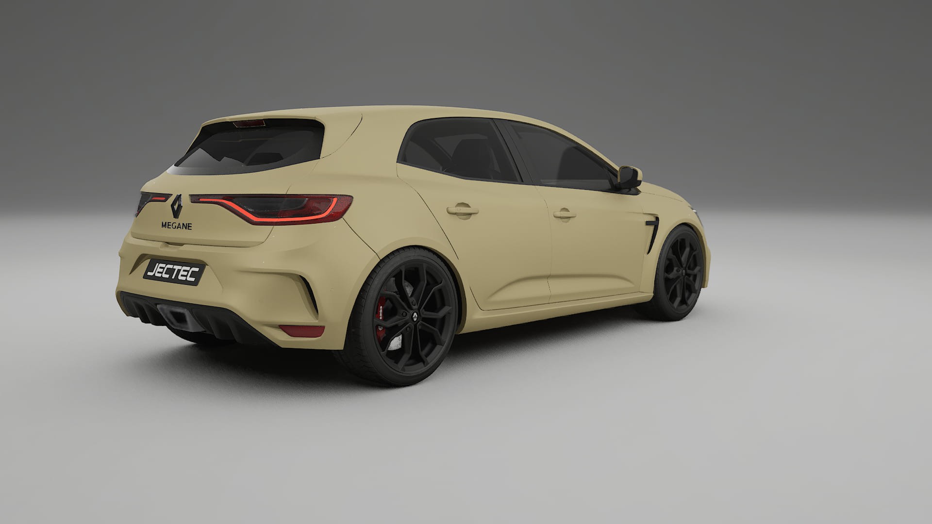 Renault Megane RS IV TPU Lackskyddsfilm | SAND Färgskiftande PPF – Komplett Förskuret Kit