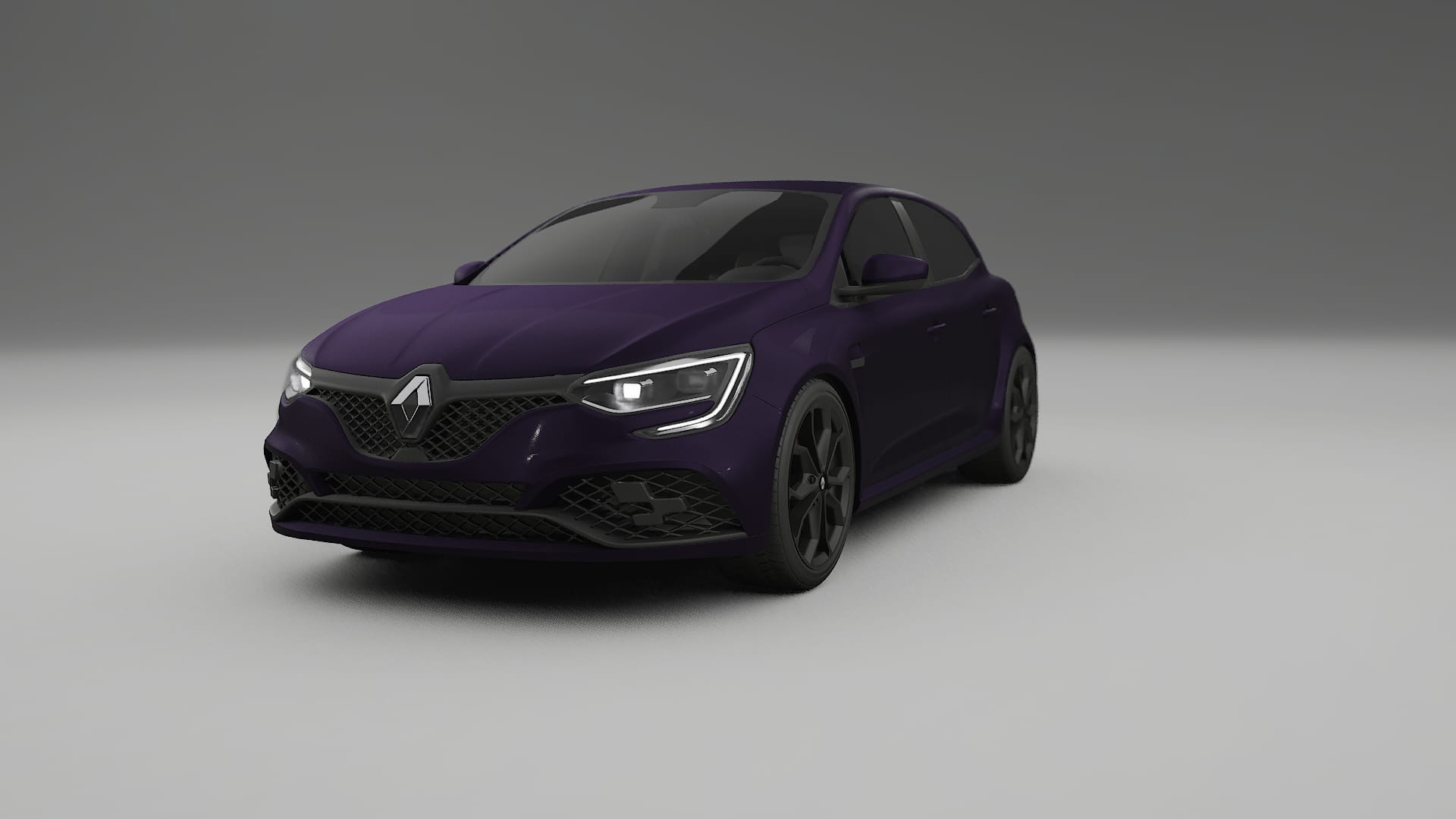 Renault Megane RS IV TPU Lackskyddsfilm | VIOLET Färgskiftande PPF – Komplett Förskuret Kit