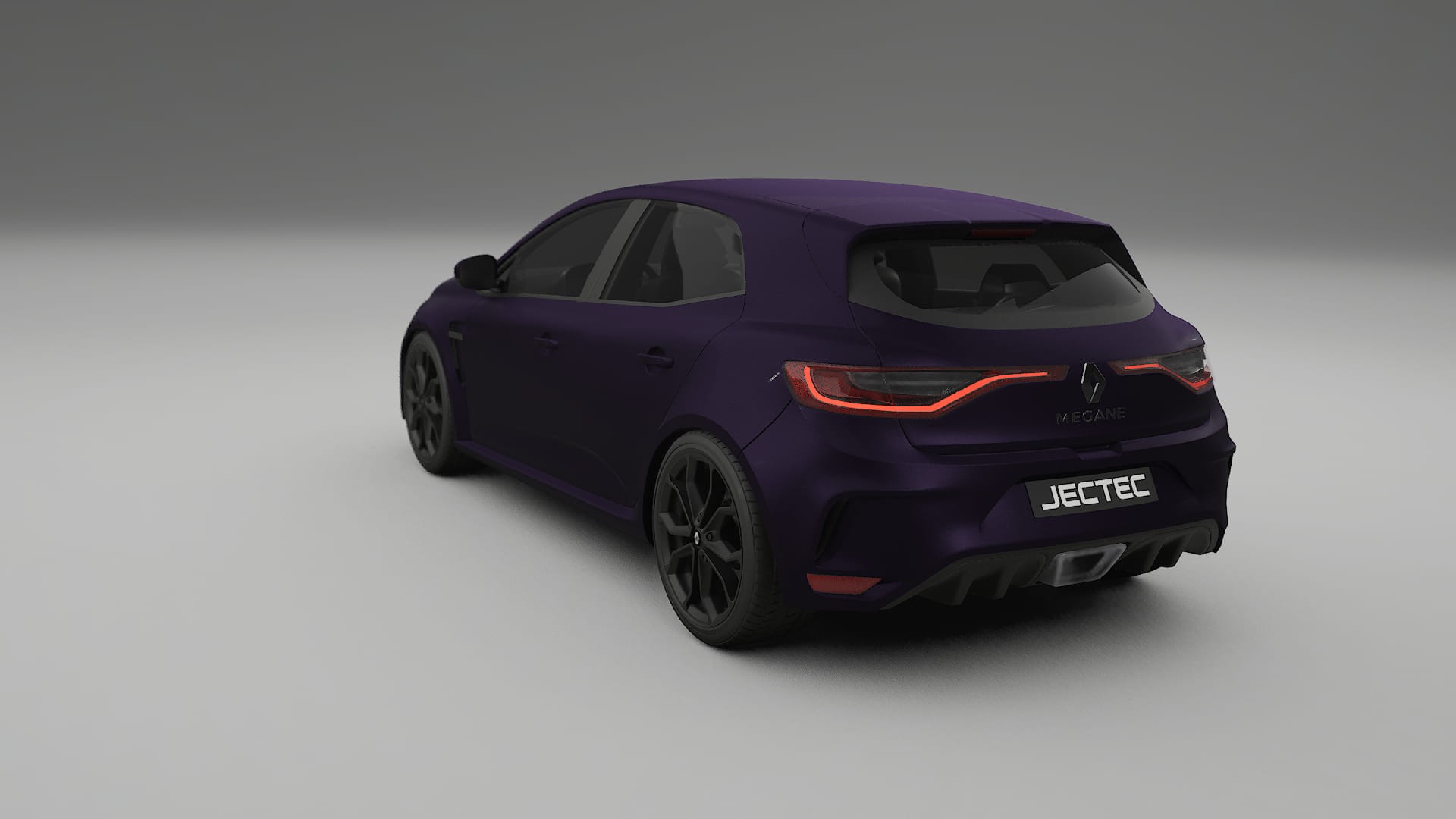 Renault Megane RS IV TPU Lackskyddsfilm | VIOLET Färgskiftande PPF – Komplett Förskuret Kit