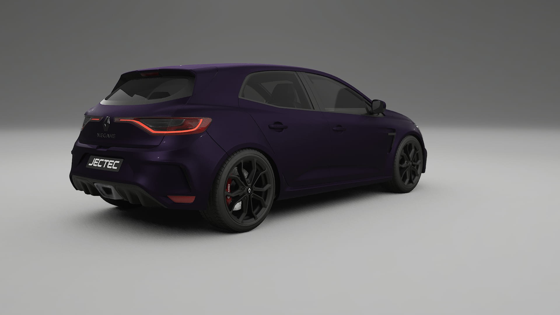 Renault Megane RS IV TPU Lackskyddsfilm | VIOLET Färgskiftande PPF – Komplett Förskuret Kit