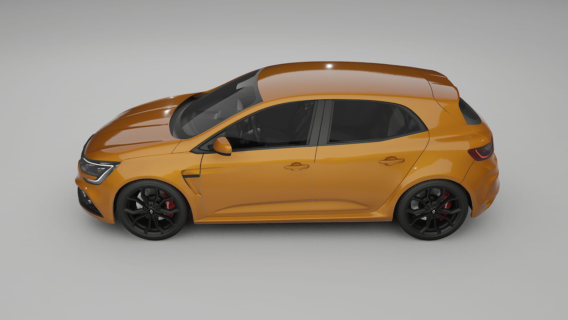 Renault Megane RS IV TPU Lackskyddsfilm | DAISY Färgskiftande PPF – Komplett Förskuret Kit