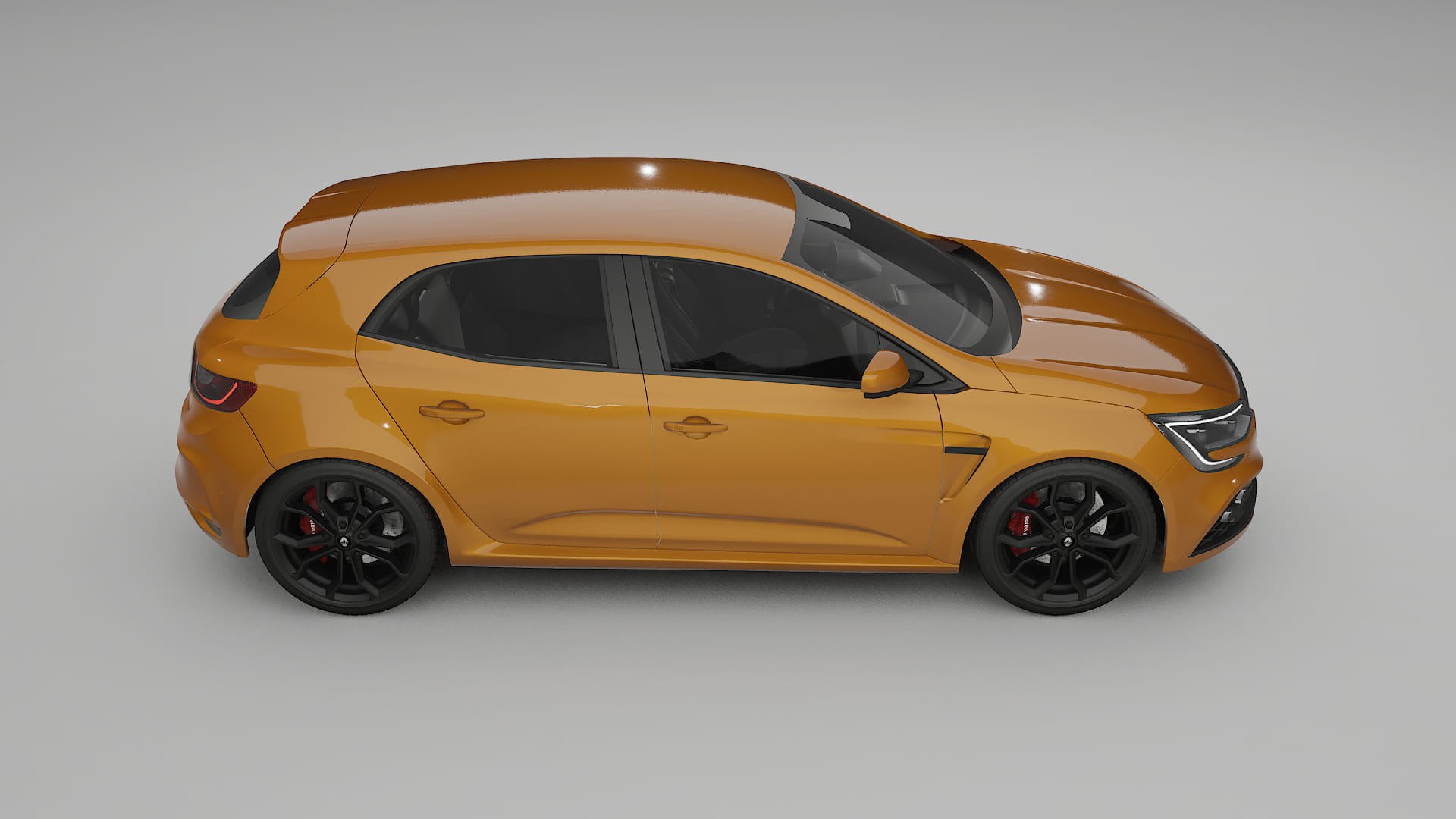 Renault Megane RS IV TPU Lackskyddsfilm | DAISY Färgskiftande PPF – Komplett Förskuret Kit