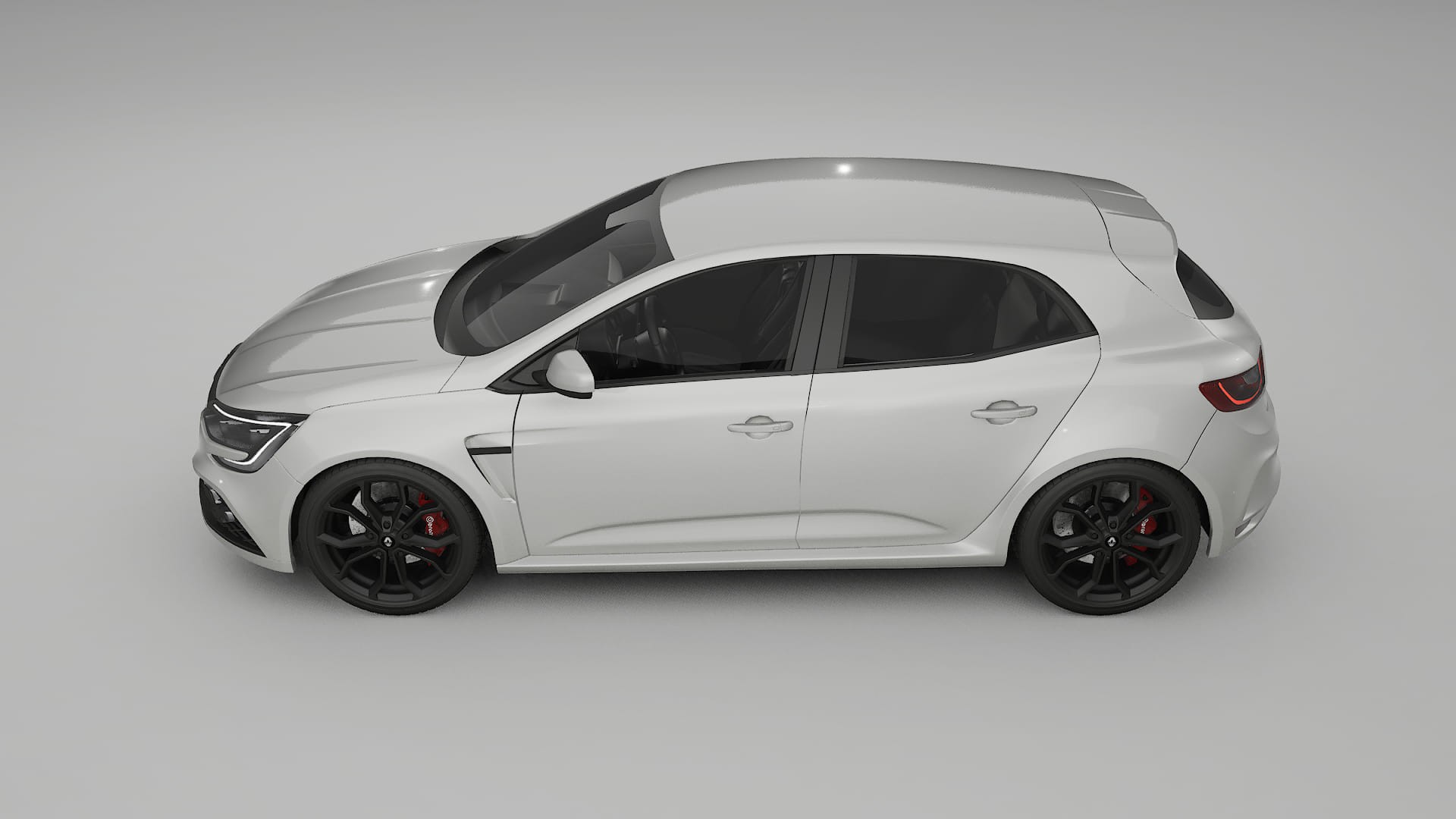 Renault Megane RS IV TPU Lackskyddsfilm | PEARL Färgskiftande PPF – Komplett Förskuret Kit