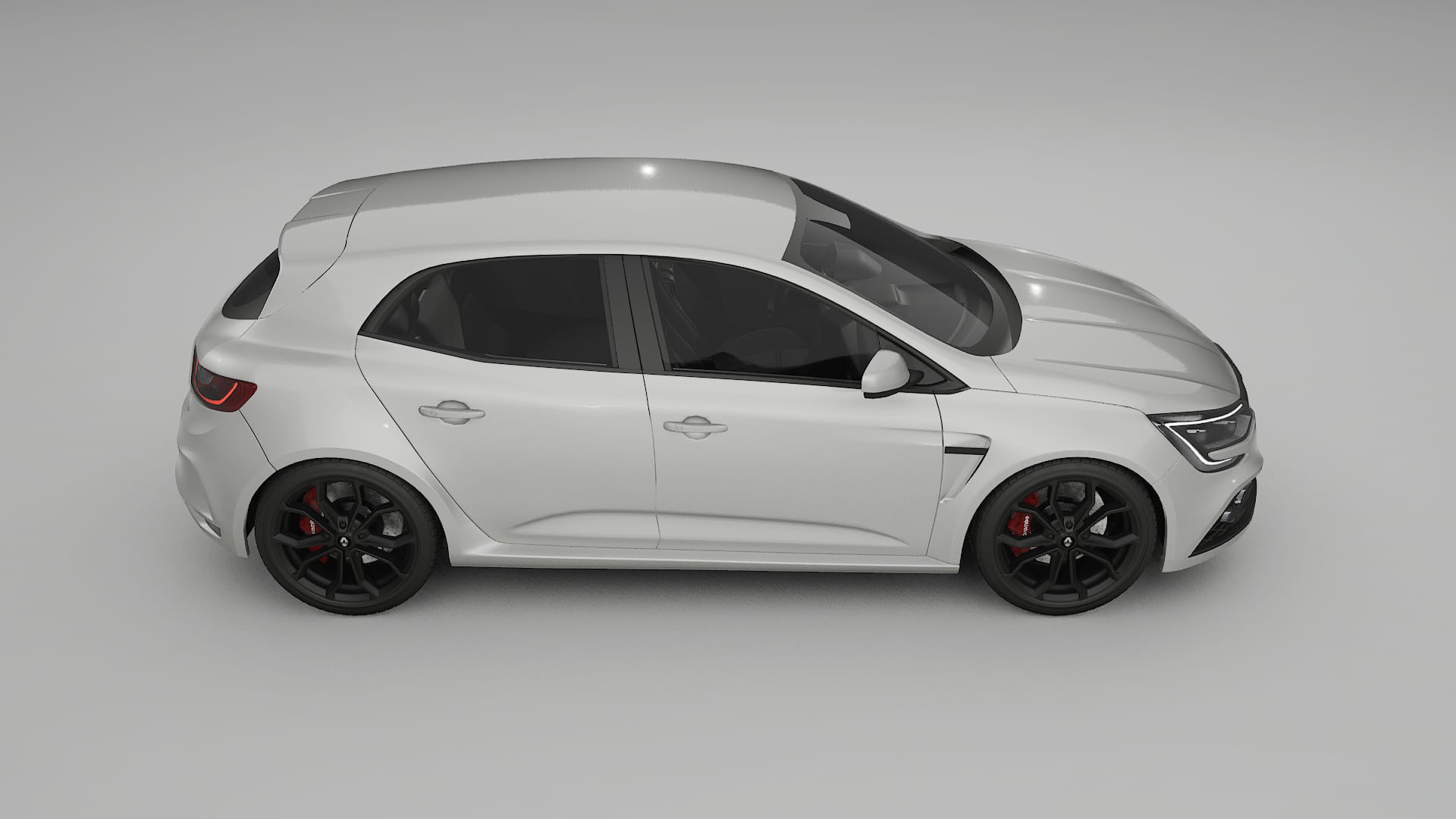 Renault Megane RS IV TPU Lackskyddsfilm | PEARL Färgskiftande PPF – Komplett Förskuret Kit