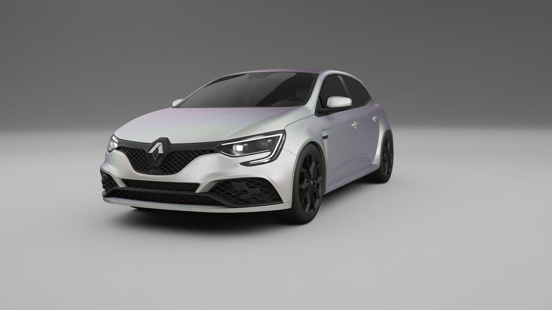 Renault Megane RS IV TPU Lackskyddsfilm | NEBULA Färgskiftande PPF – Komplett Förskuret Kit