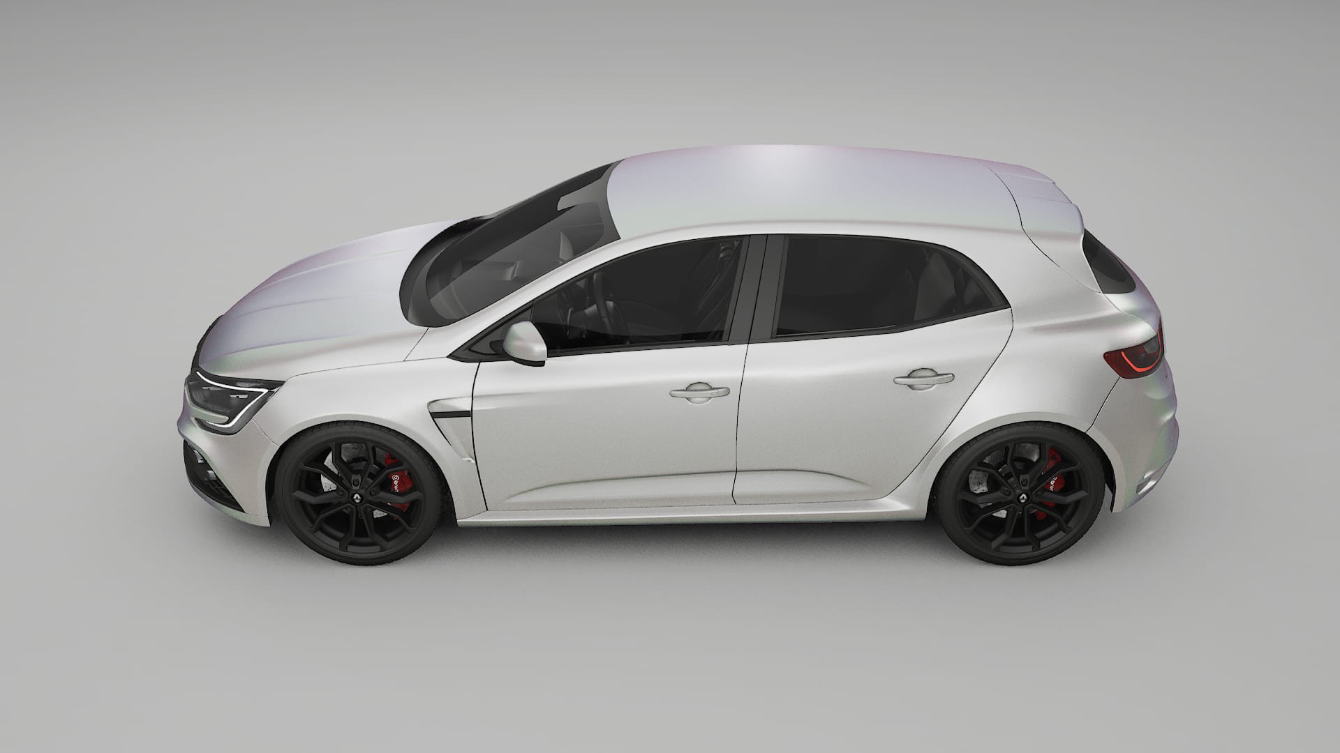 Renault Megane RS IV TPU Lackskyddsfilm | NEBULA Färgskiftande PPF – Komplett Förskuret Kit