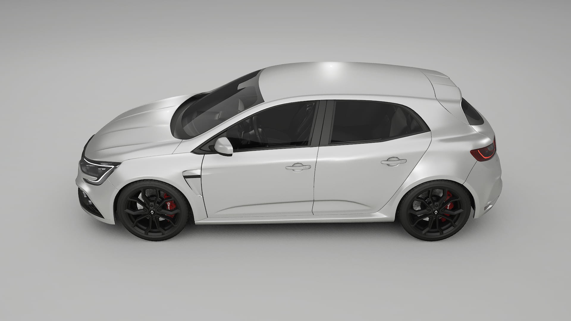 Renault Megane RS IV TPU Lackskyddsfilm | OPAL Färgskiftande PPF – Komplett Förskuret Kit