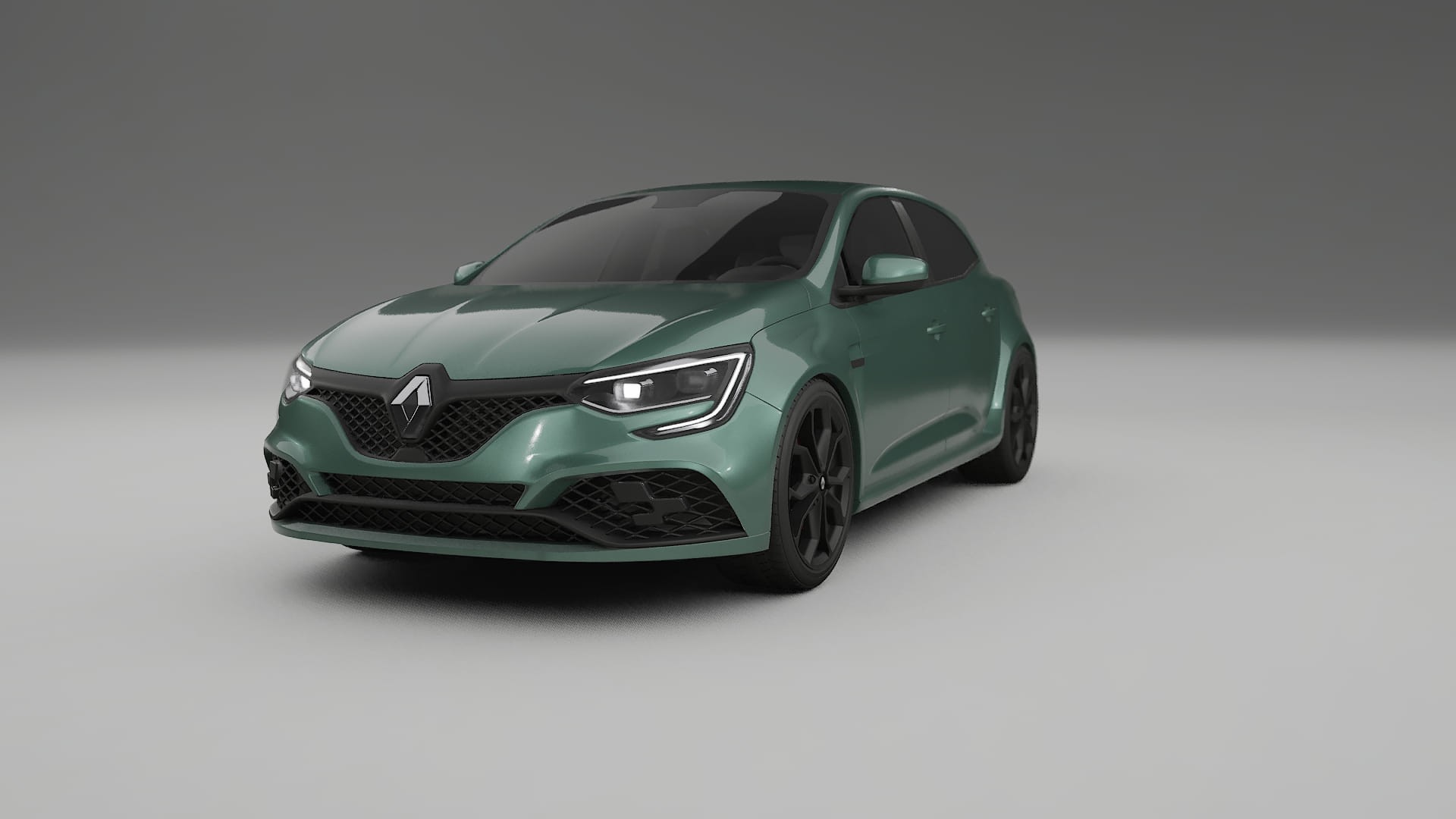 Renault Megane RS IV TPU Lackskyddsfilm | EVERGREEN Färgskiftande PPF – Komplett Förskuret Kit