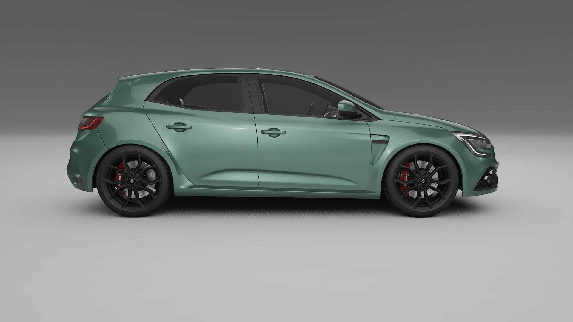 Renault Megane RS IV TPU Lackskyddsfilm | EVERGREEN Färgskiftande PPF – Komplett Förskuret Kit