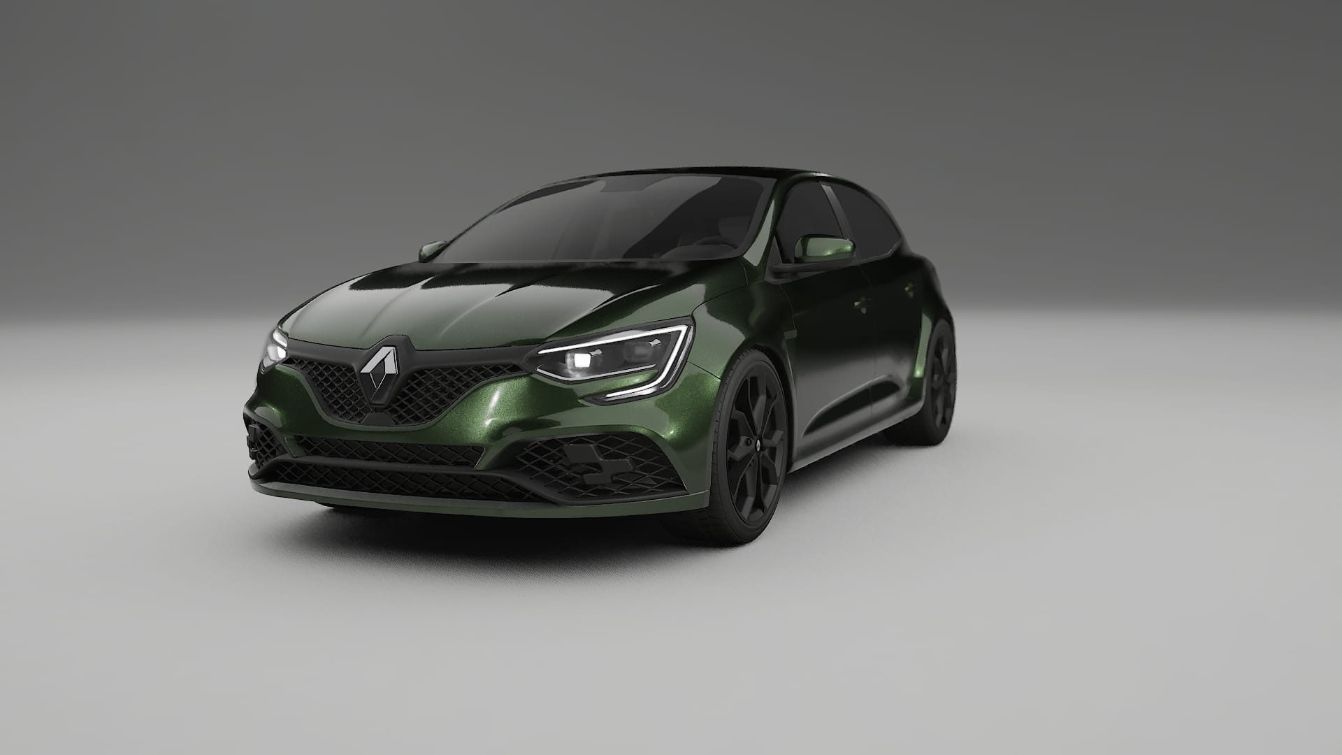 Renault Megane RS IV TPU Lackskyddsfilm | LAGOON Färgskiftande PPF – Komplett Förskuret Kit