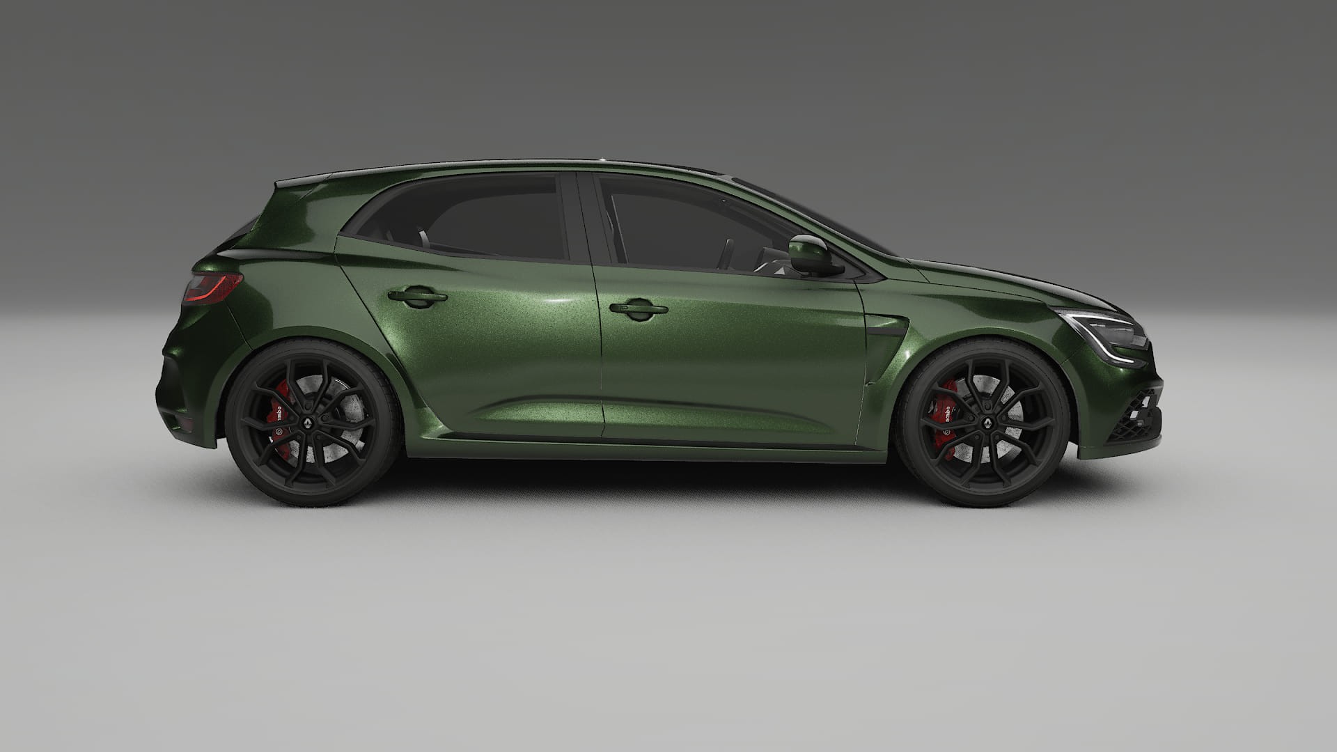 Renault Megane RS IV TPU Lackskyddsfilm | LAGOON Färgskiftande PPF – Komplett Förskuret Kit