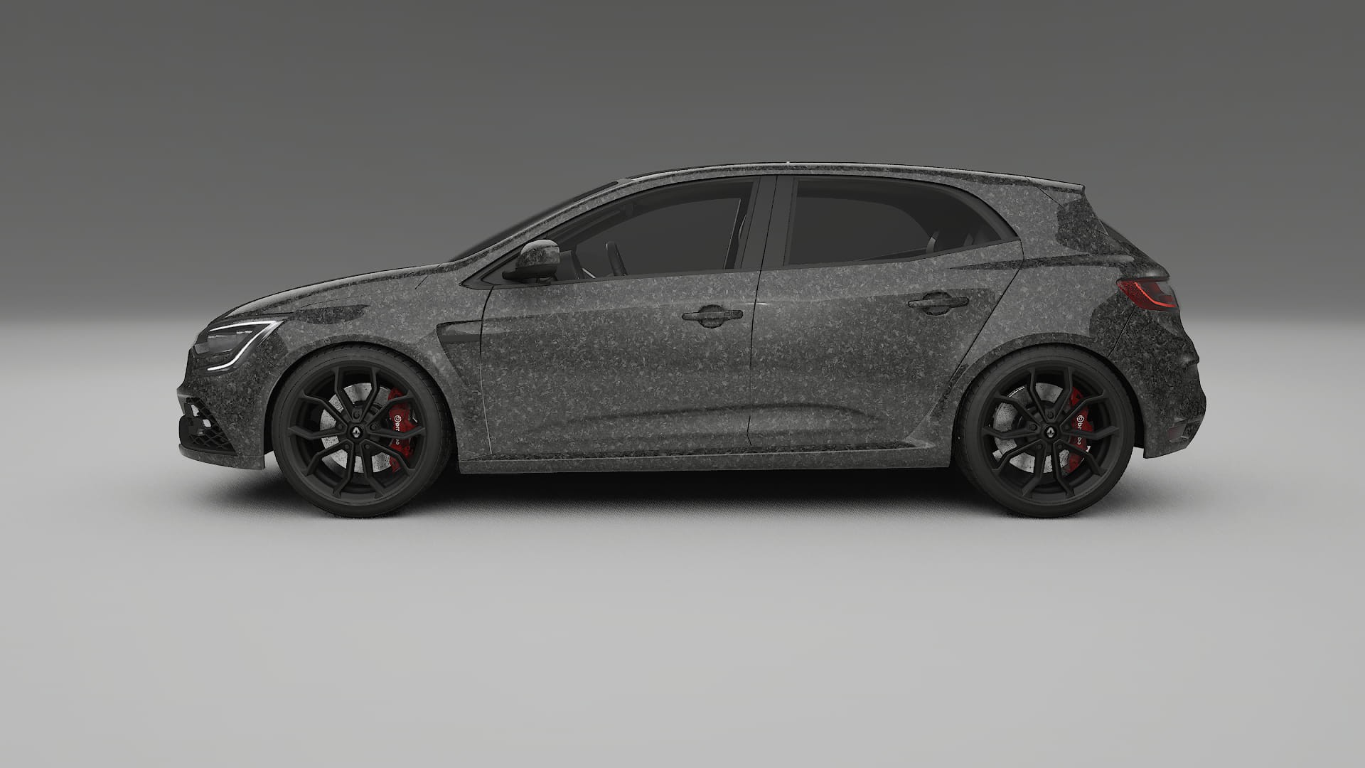 Renault Megane RS IV TPU Lackskyddsfilm | FORGED S Färgskiftande PPF – Komplett Förskuret Kit