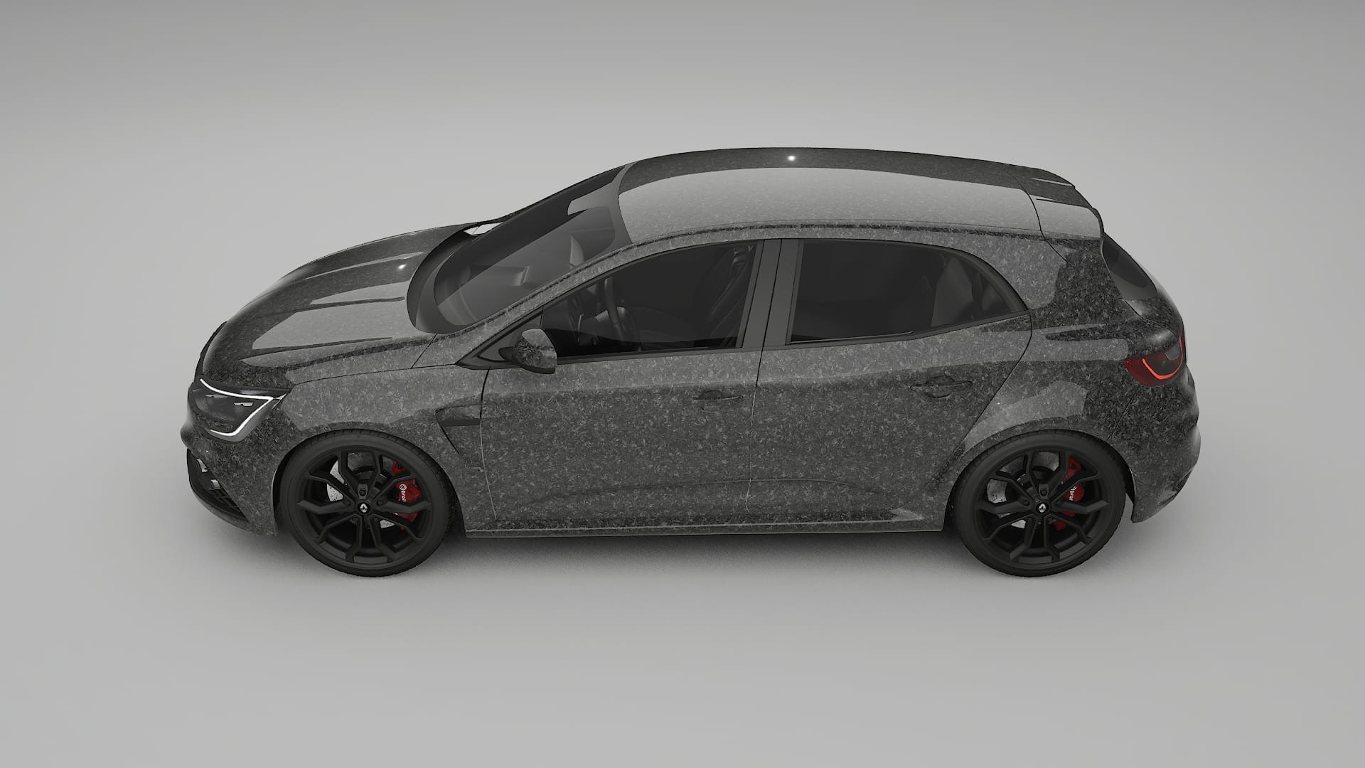 Renault Megane RS IV TPU Lackskyddsfilm | FORGED S Färgskiftande PPF – Komplett Förskuret Kit