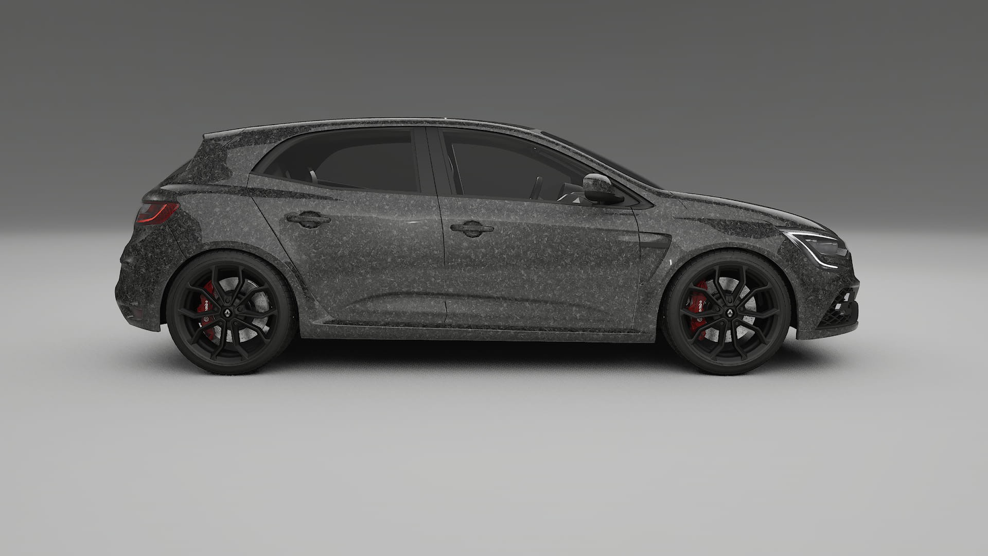 Renault Megane RS IV TPU Lackskyddsfilm | FORGED S Färgskiftande PPF – Komplett Förskuret Kit