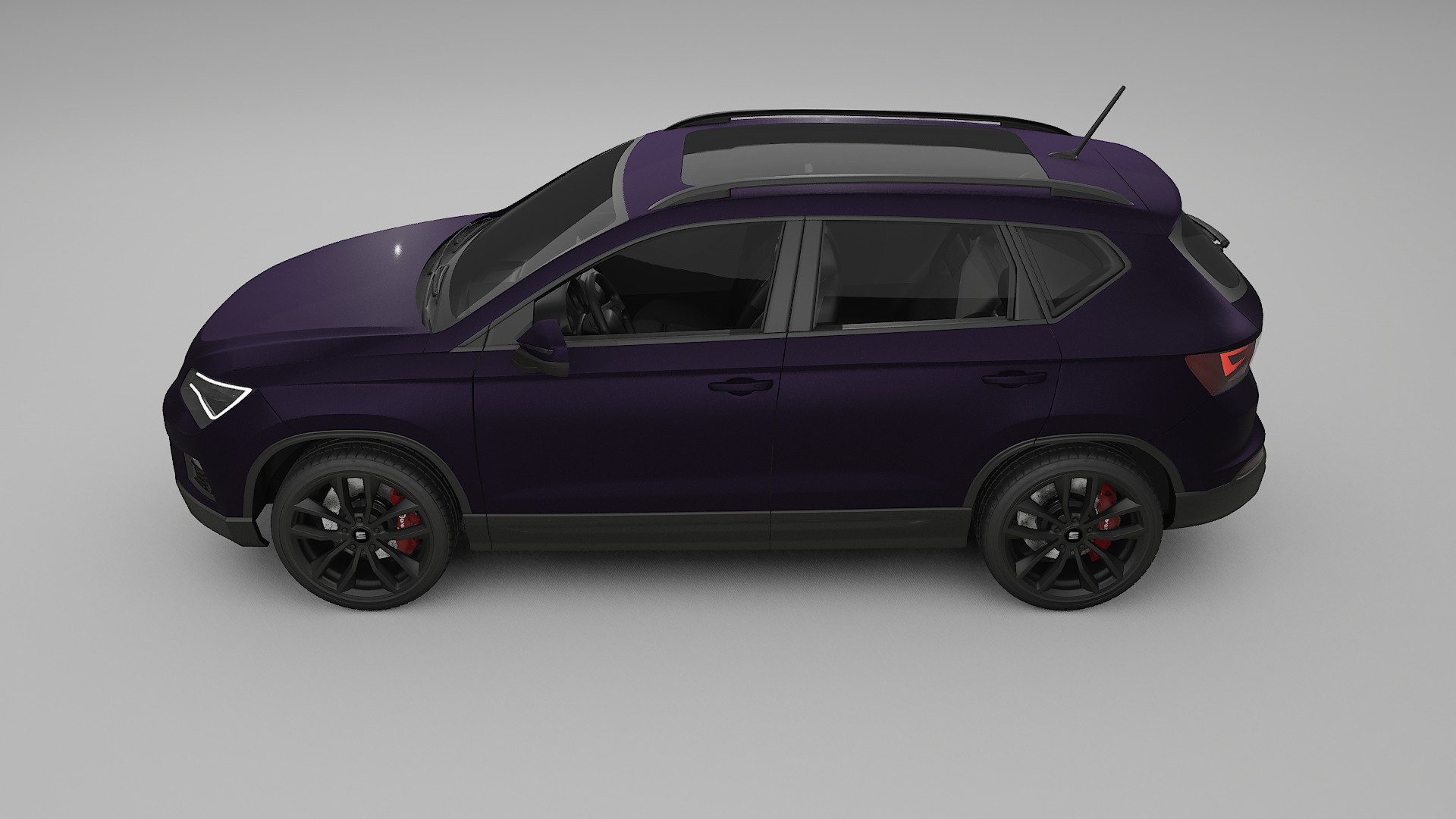 Seat Ateca KH7 TPU Lackskyddsfilm | VIOLET Färgskiftande PPF – Komplett Förskuret Kit
