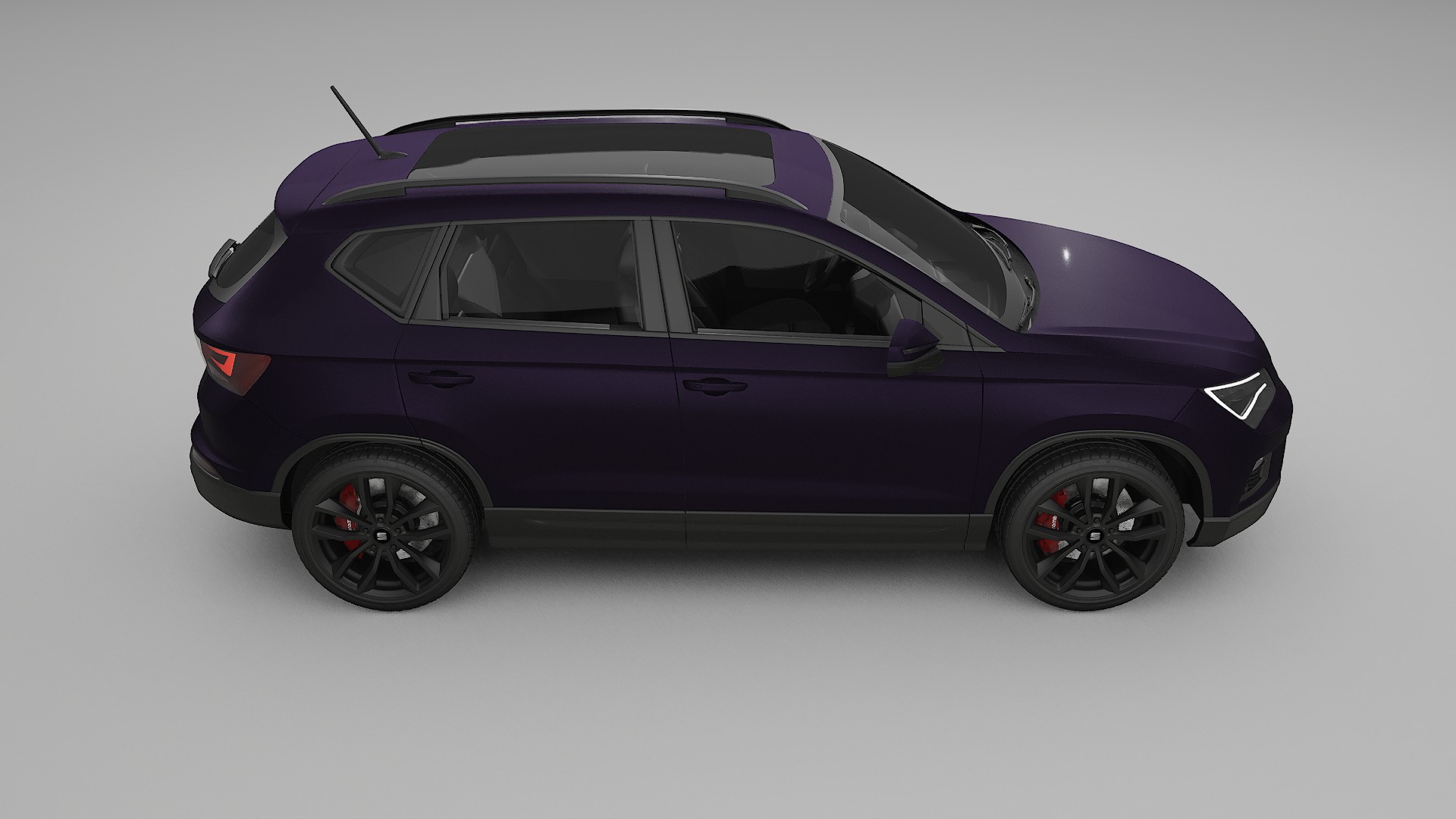 Seat Ateca KH7 TPU Lackskyddsfilm | VIOLET Färgskiftande PPF – Komplett Förskuret Kit
