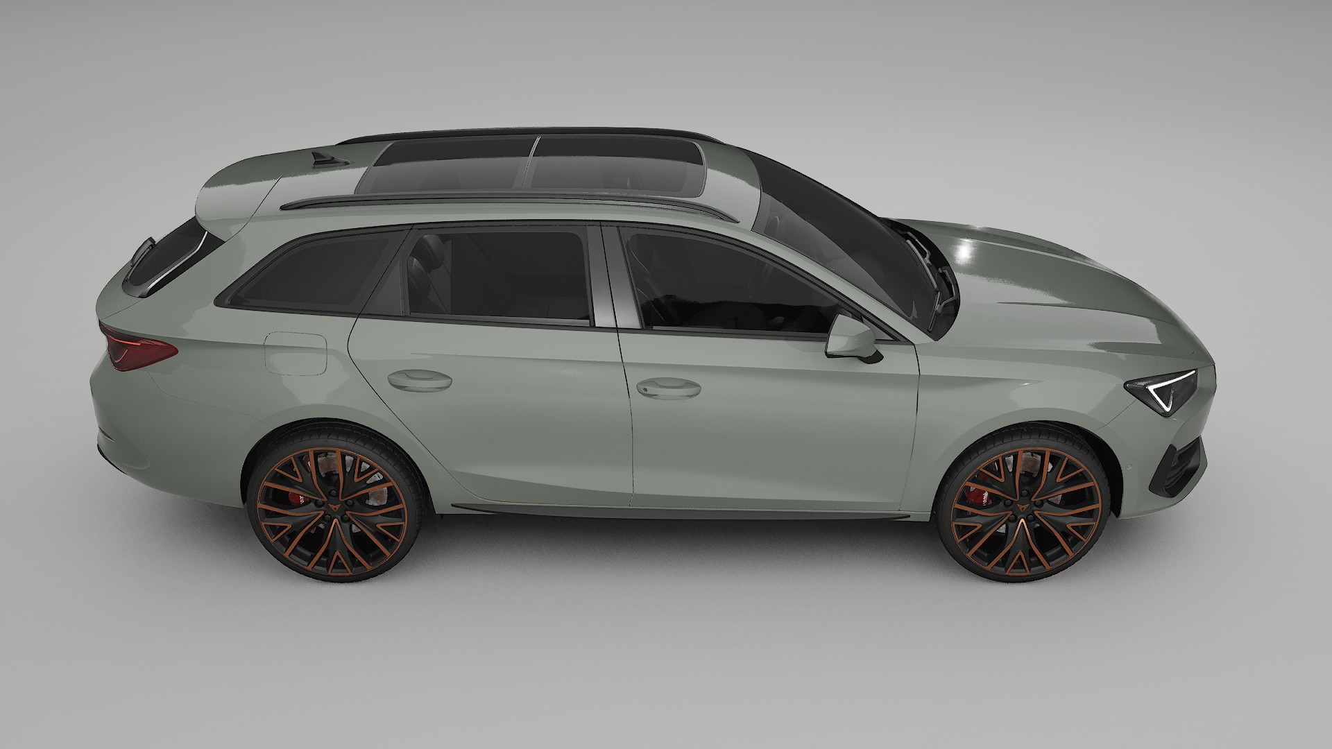 Seat Leon Cupra KL TPU Lackskyddsfilm | SLATE Färgskiftande PPF – Komplett Förskuret Kit