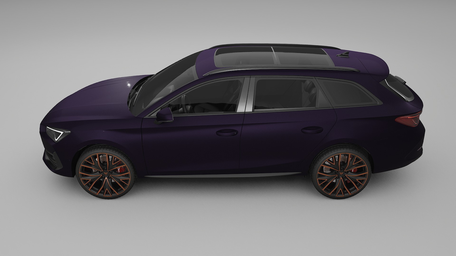 Seat Leon Cupra KL TPU Lackskyddsfilm | VIOLET Färgskiftande PPF – Komplett Förskuret Kit
