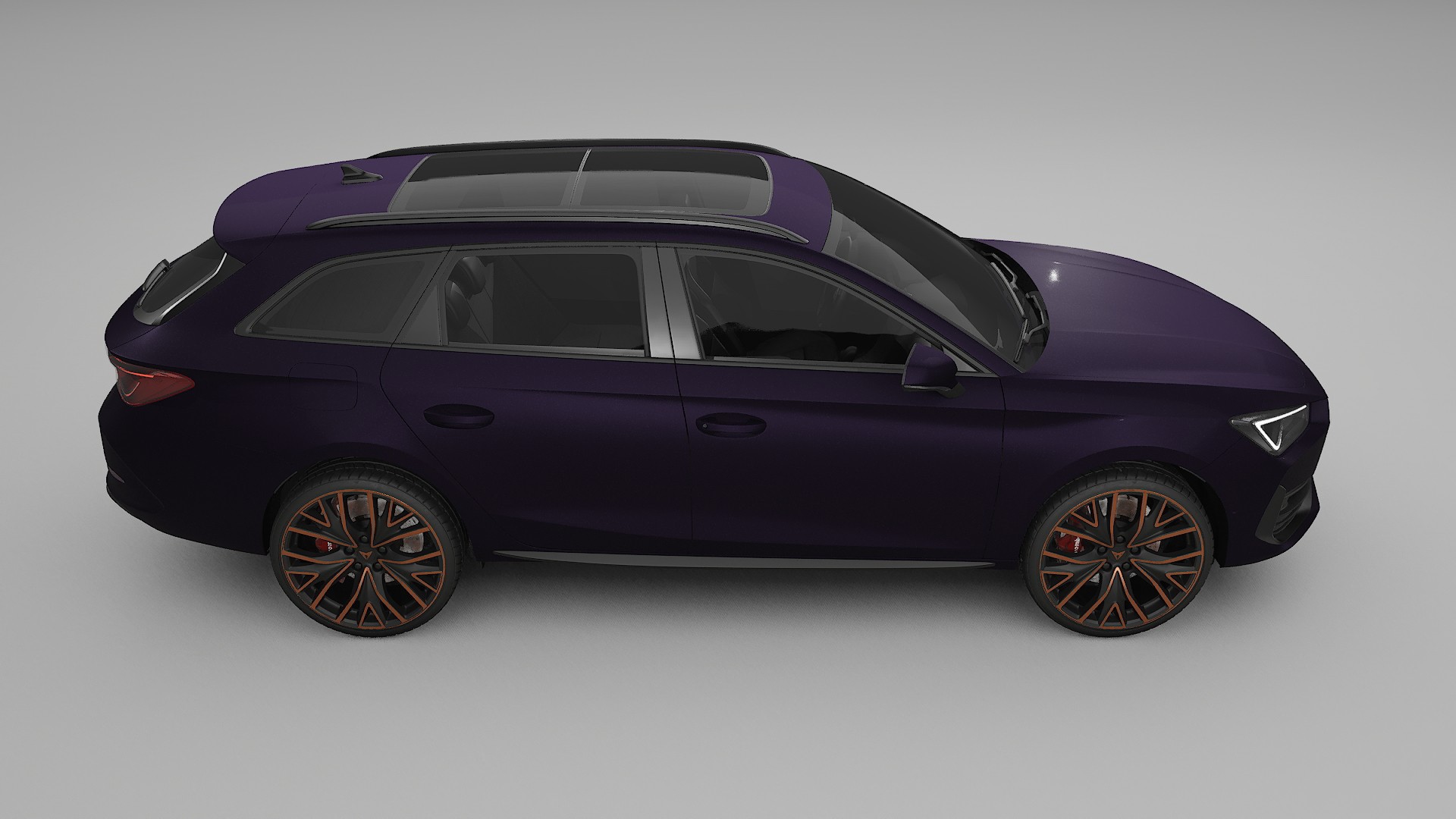 Seat Leon Cupra KL TPU Lackskyddsfilm | VIOLET Färgskiftande PPF – Komplett Förskuret Kit