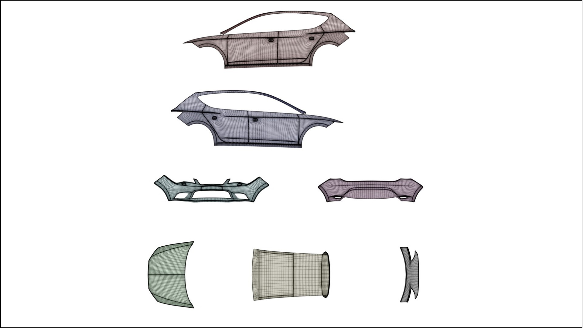 Seat Leon FR 5F TPU Lackskyddsfilm | SLATE Färgskiftande PPF – Komplett Förskuret Kit