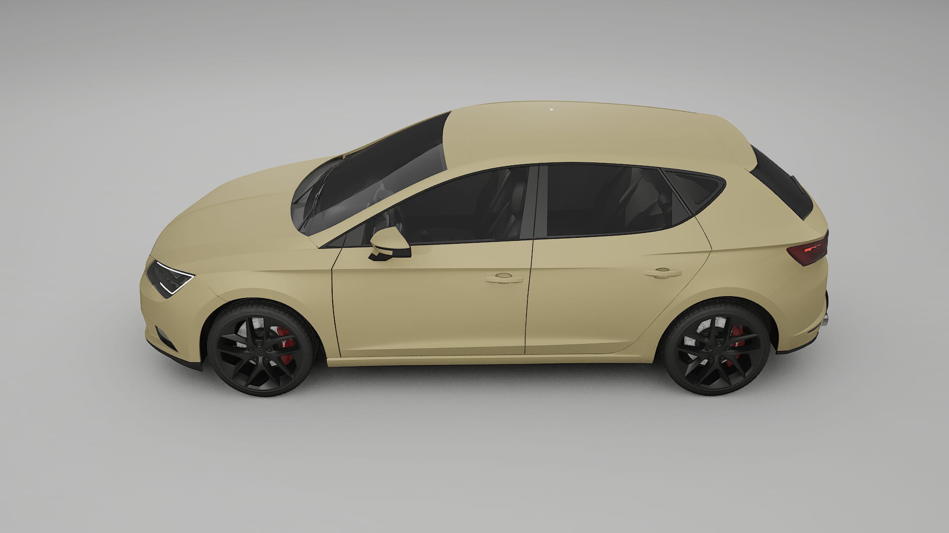 Seat Leon FR 5F TPU Lackskyddsfilm | SAND Färgskiftande PPF – Komplett Förskuret Kit