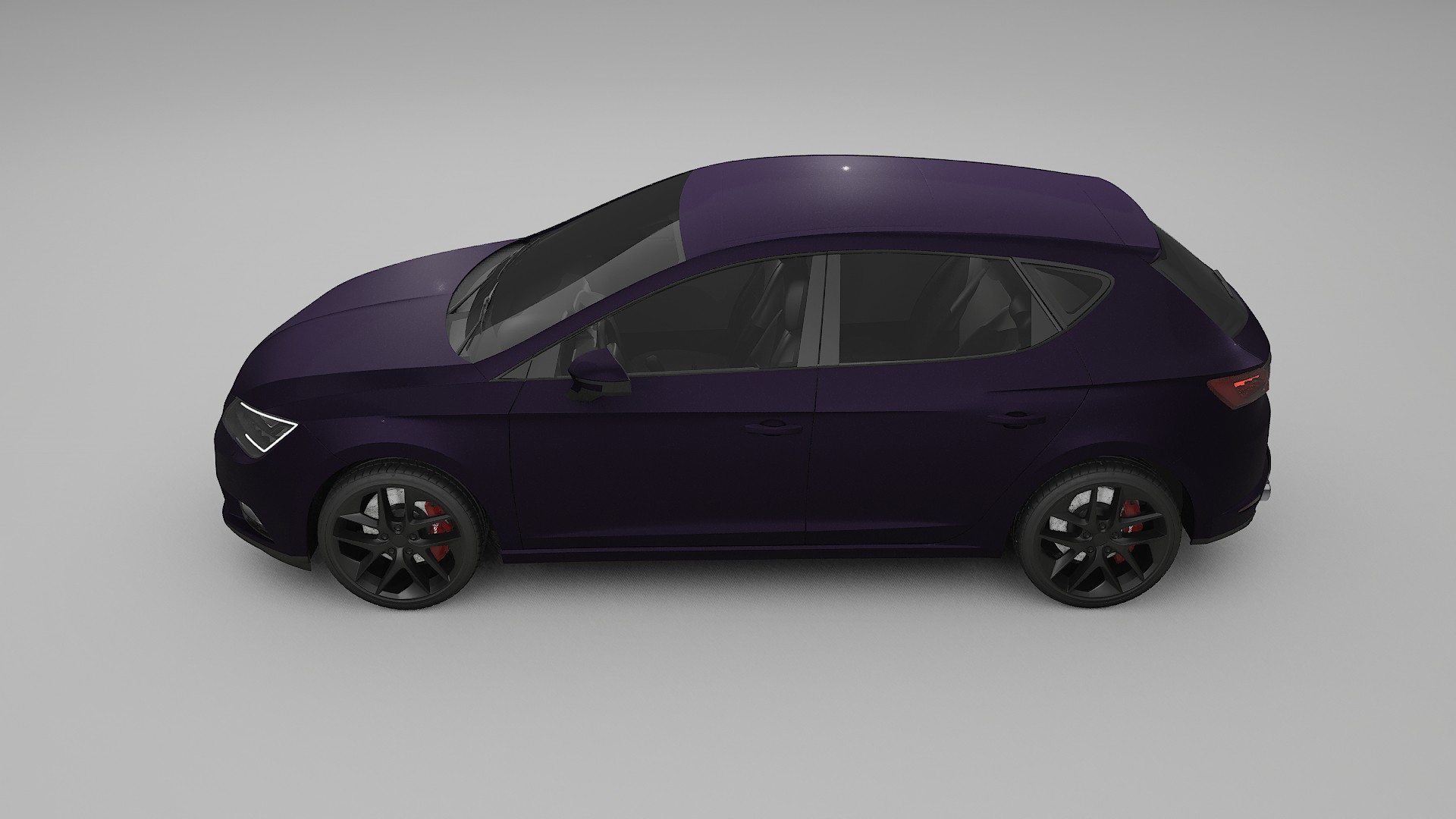 Seat Leon FR 5F TPU Lackskyddsfilm | VIOLET Färgskiftande PPF – Komplett Förskuret Kit