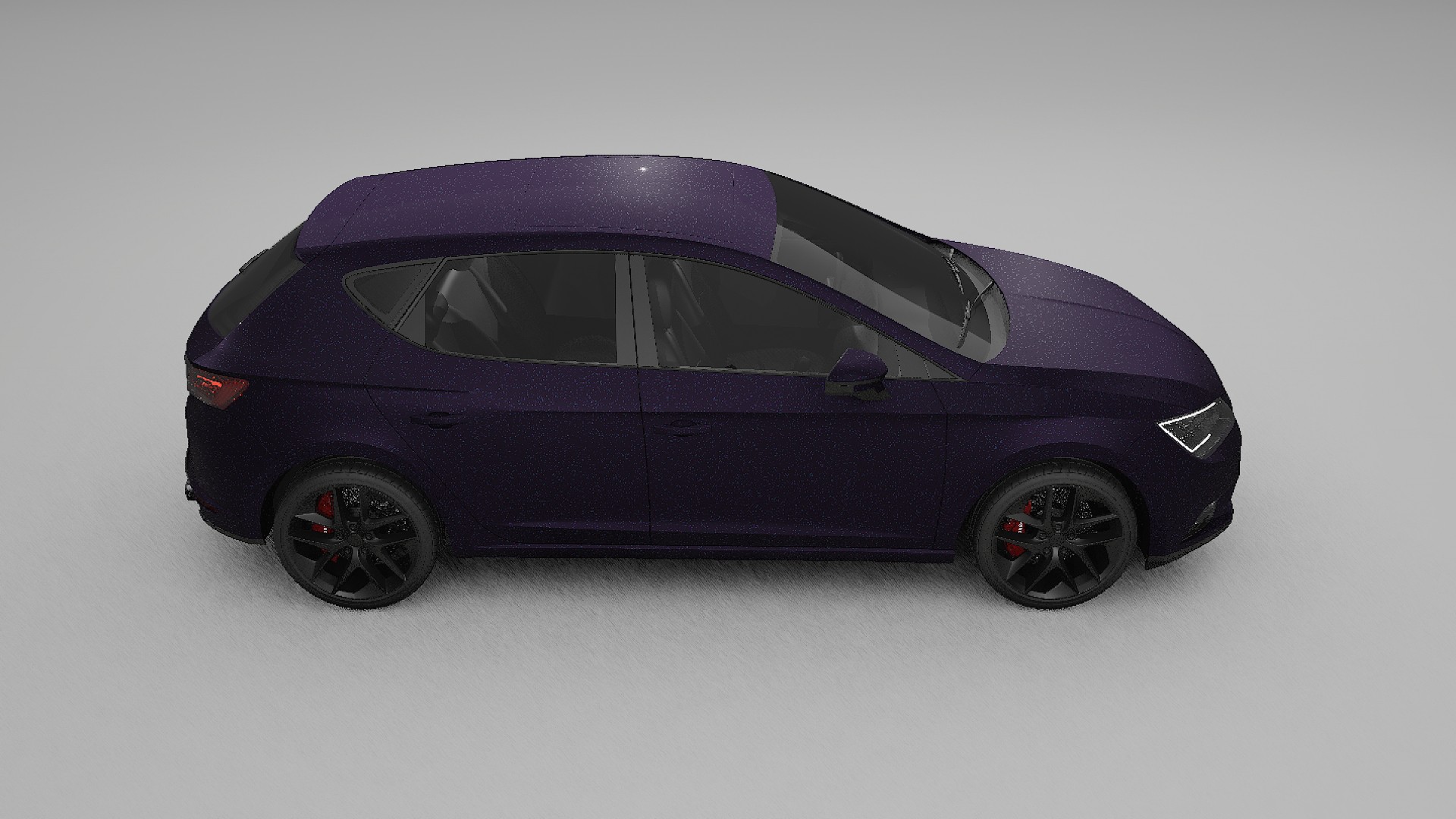 Seat Leon FR 5F TPU Lackskyddsfilm | VIOLET Färgskiftande PPF – Komplett Förskuret Kit