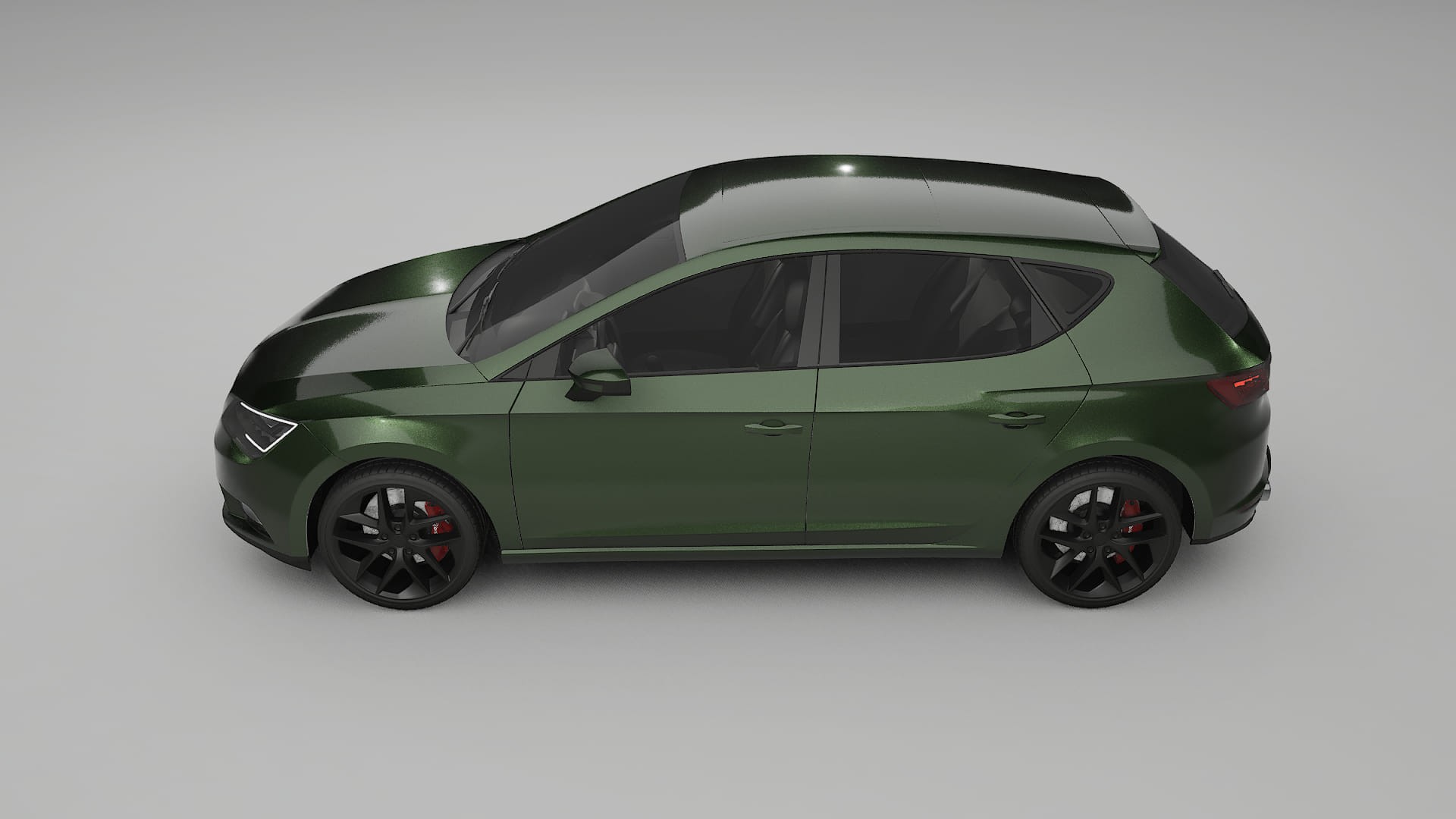 Seat Leon FR 5F TPU Lackskyddsfilm | LAGOON Färgskiftande PPF – Komplett Förskuret Kit