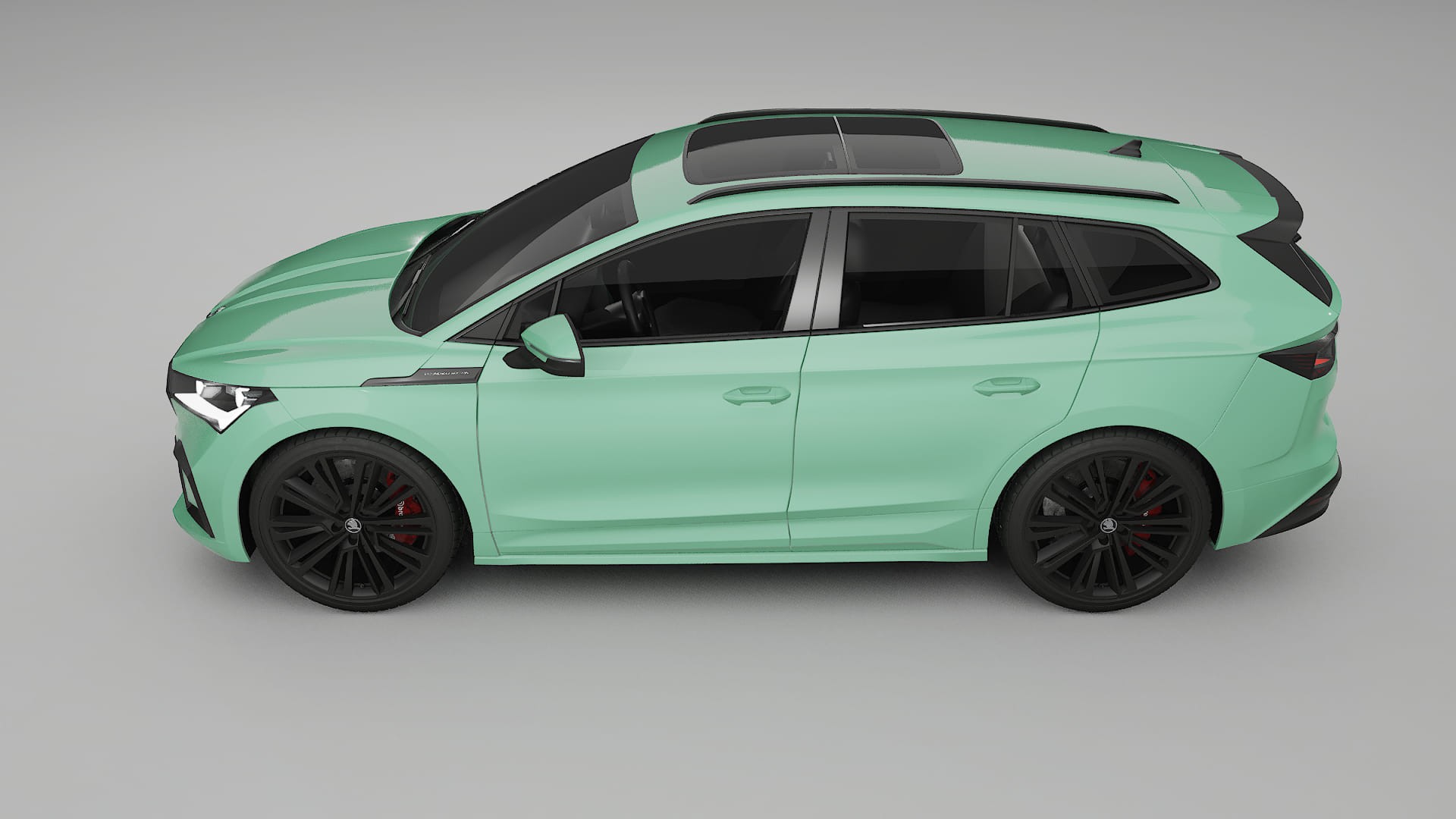 Škoda Enyaq MEB TPU Lackskyddsfilm | DUSTY Färgskiftande PPF – Komplett Förskuret Kit