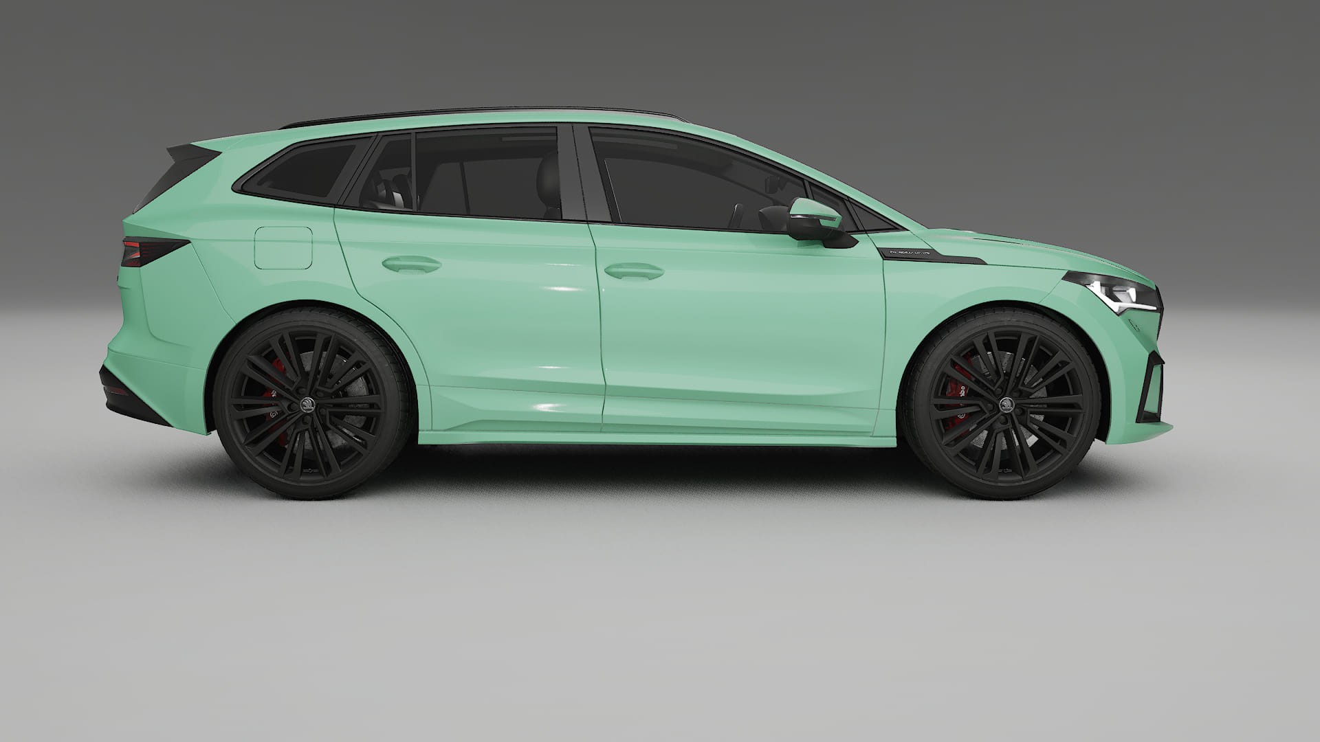 Škoda Enyaq MEB TPU Lackskyddsfilm | DUSTY Färgskiftande PPF – Komplett Förskuret Kit