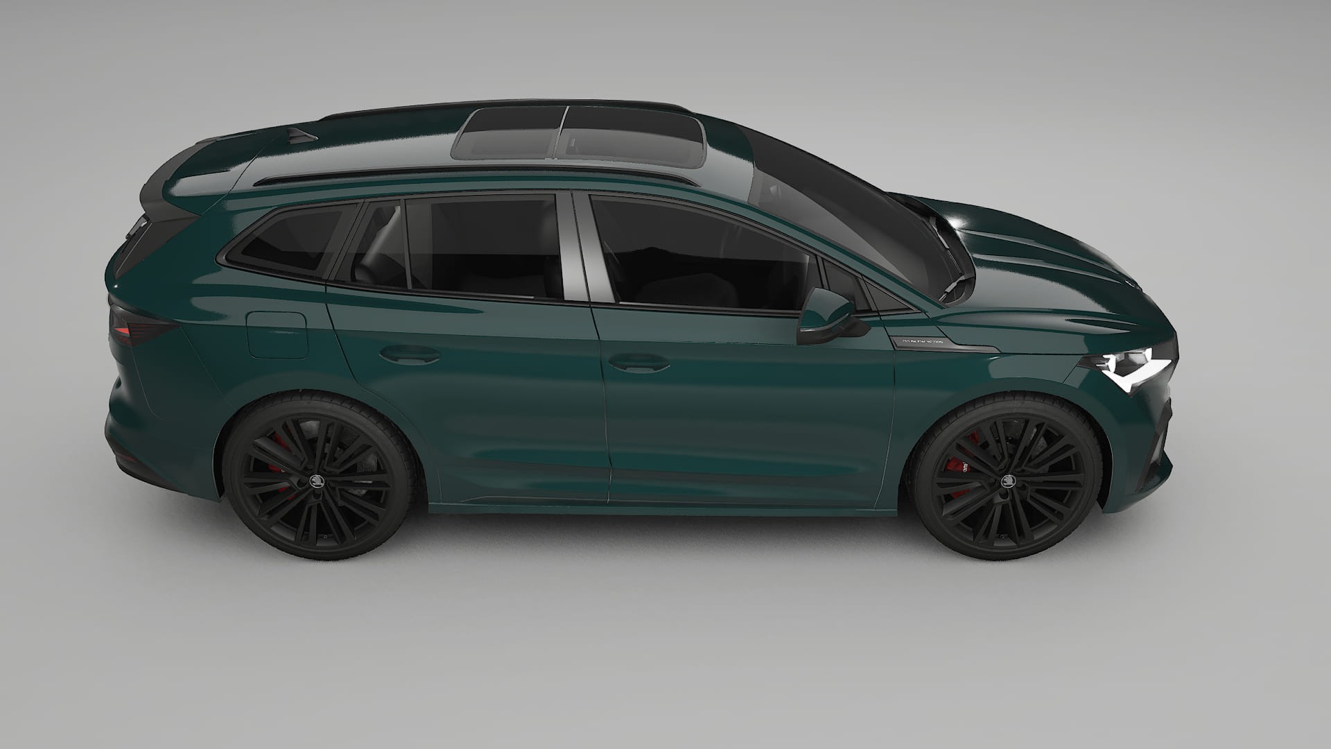 Škoda Enyaq MEB TPU Lackskyddsfilm | INFERNO Färgskiftande PPF – Komplett Förskuret Kit