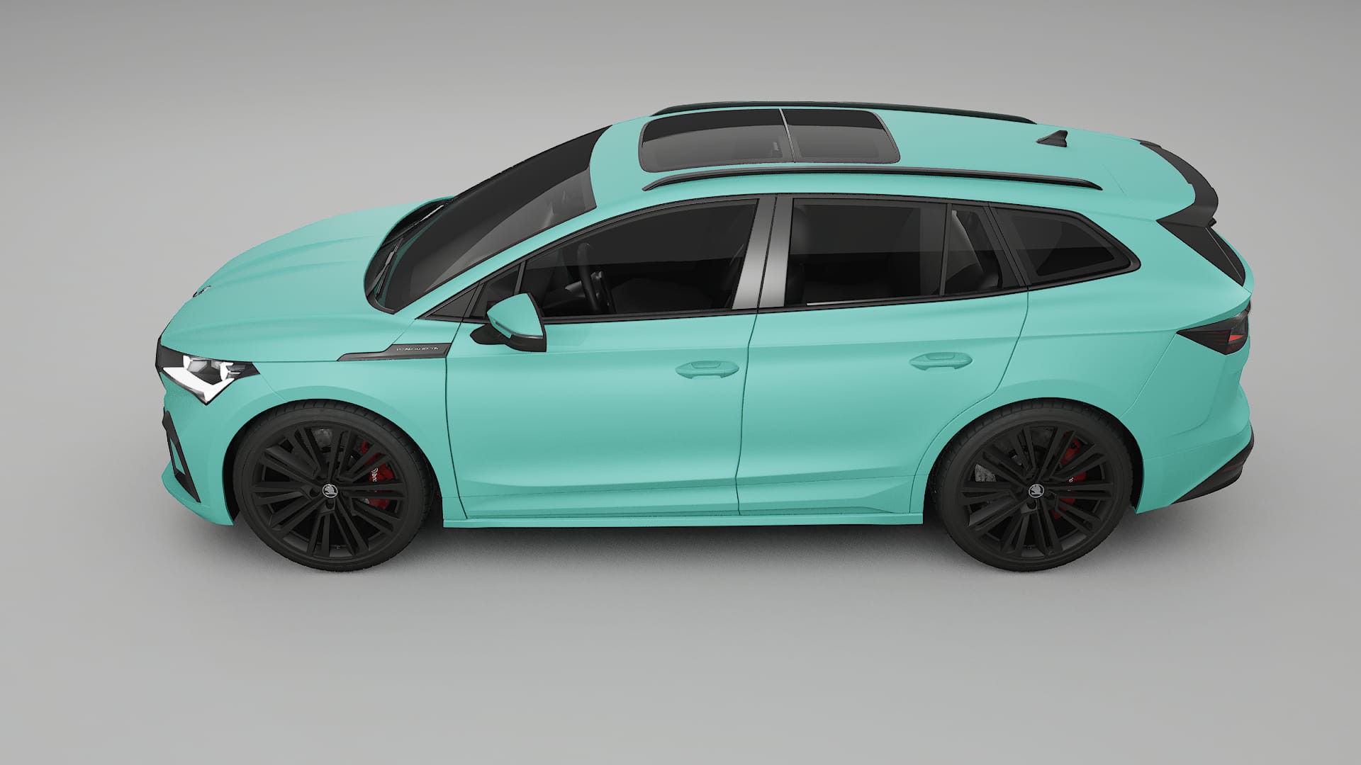 Škoda Enyaq MEB TPU Lackskyddsfilm | FROST Färgskiftande PPF – Komplett Förskuret Kit